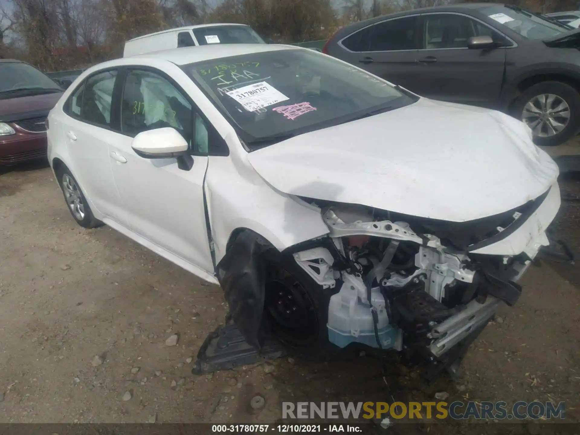 1 Photograph of a damaged car 5YFEPMAE0MP170678 TOYOTA COROLLA 2021