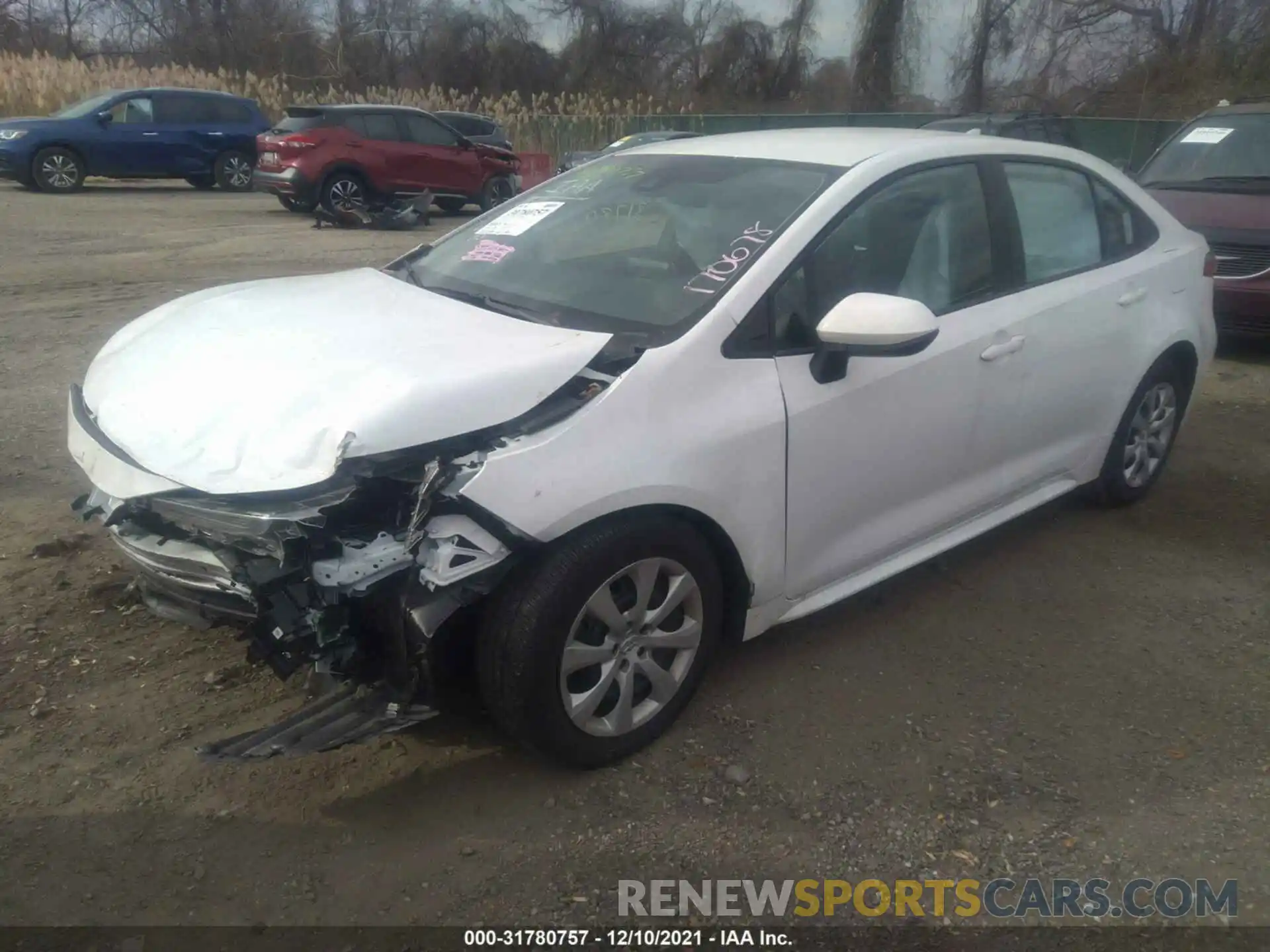 2 Photograph of a damaged car 5YFEPMAE0MP170678 TOYOTA COROLLA 2021