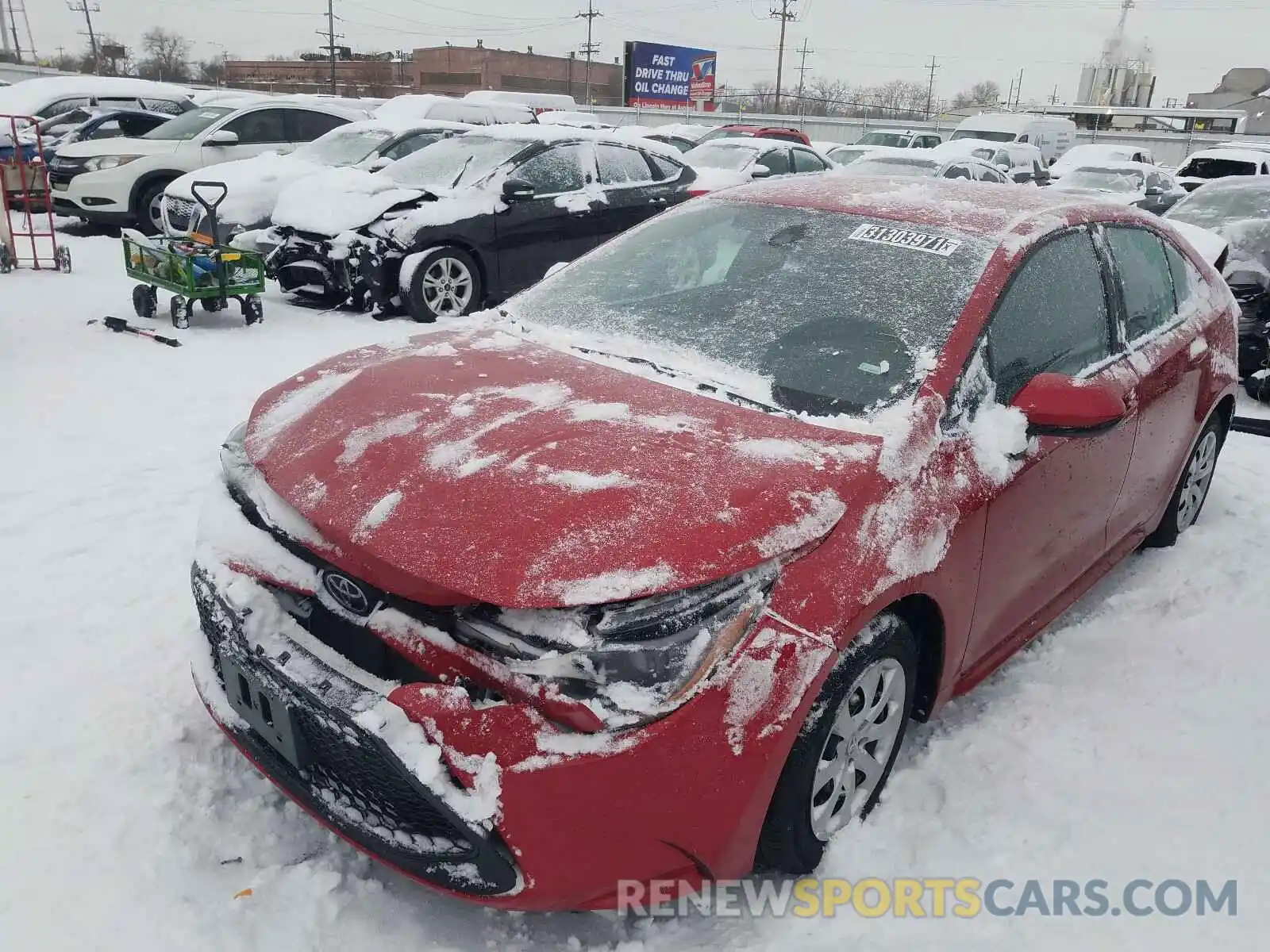 2 Photograph of a damaged car 5YFEPMAE0MP171765 TOYOTA COROLLA 2021