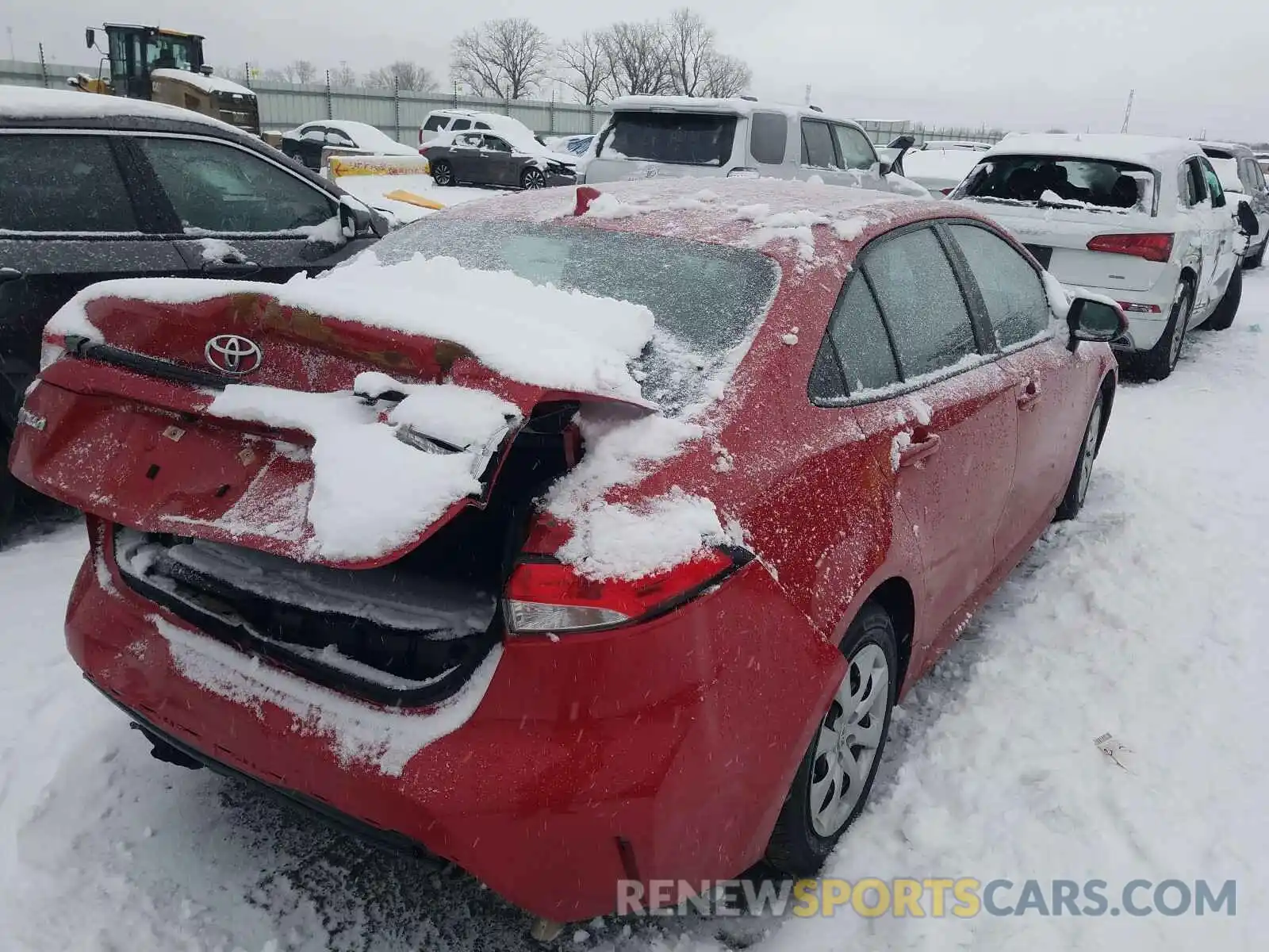 4 Photograph of a damaged car 5YFEPMAE0MP171765 TOYOTA COROLLA 2021