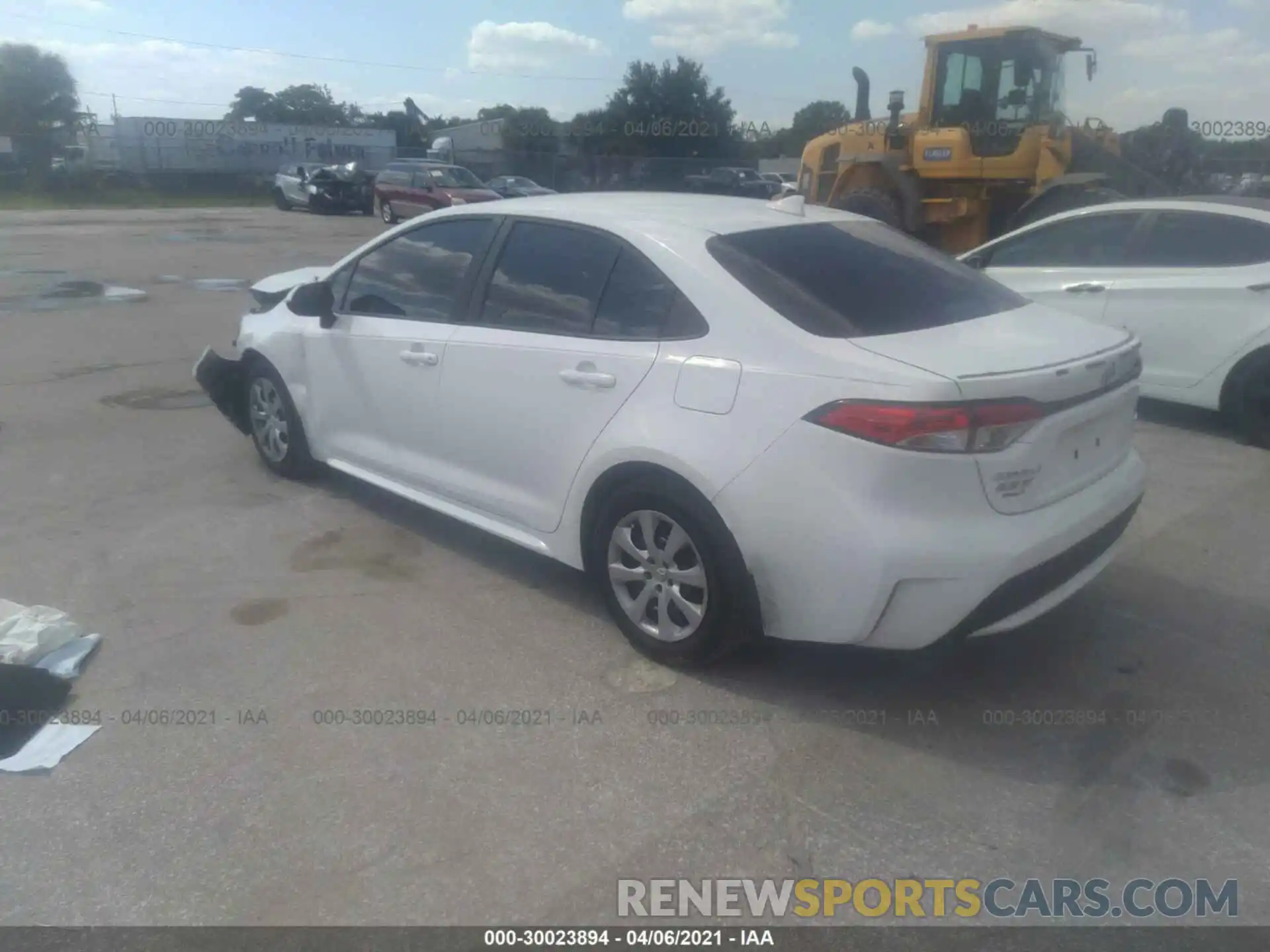 3 Photograph of a damaged car 5YFEPMAE0MP172012 TOYOTA COROLLA 2021