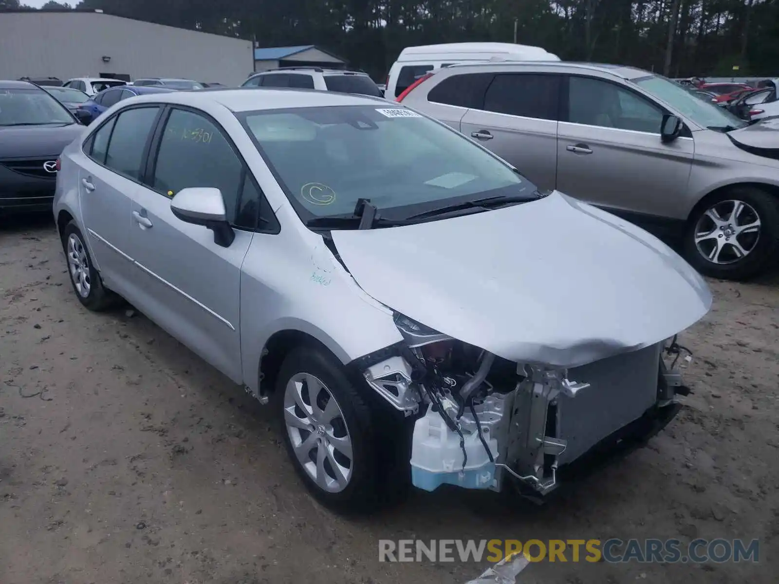 1 Photograph of a damaged car 5YFEPMAE0MP172530 TOYOTA COROLLA 2021