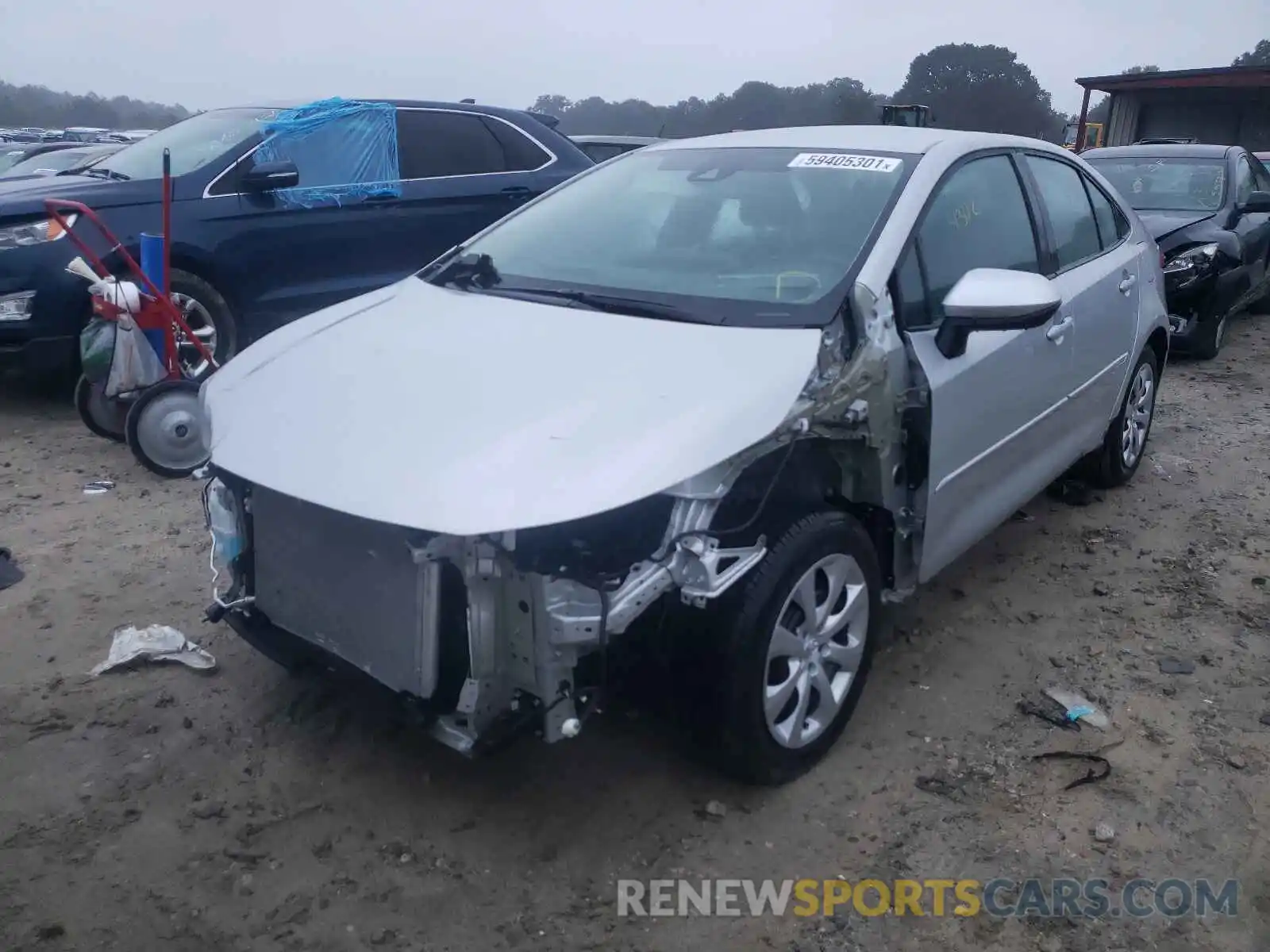 2 Photograph of a damaged car 5YFEPMAE0MP172530 TOYOTA COROLLA 2021