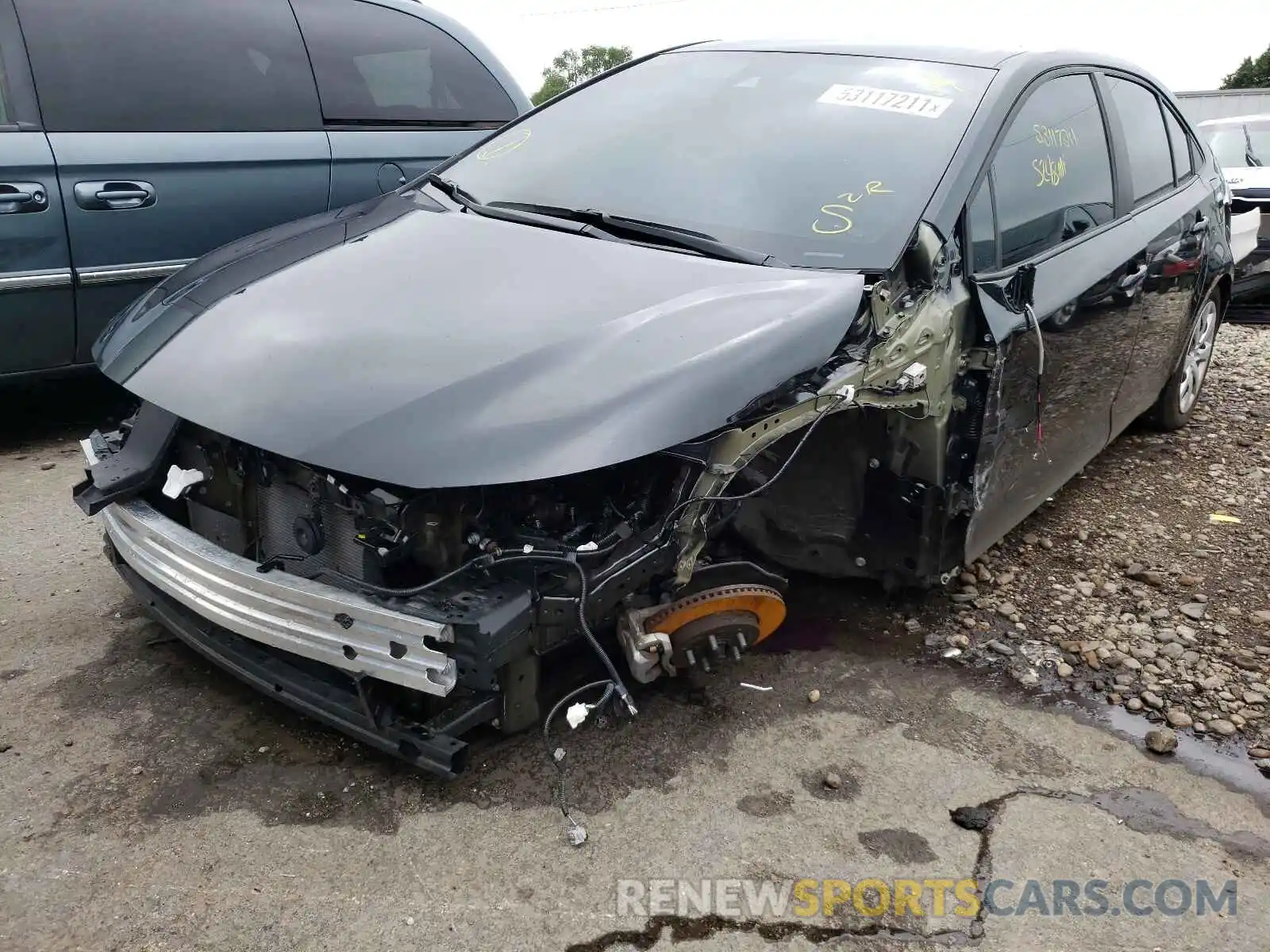 2 Photograph of a damaged car 5YFEPMAE0MP173418 TOYOTA COROLLA 2021