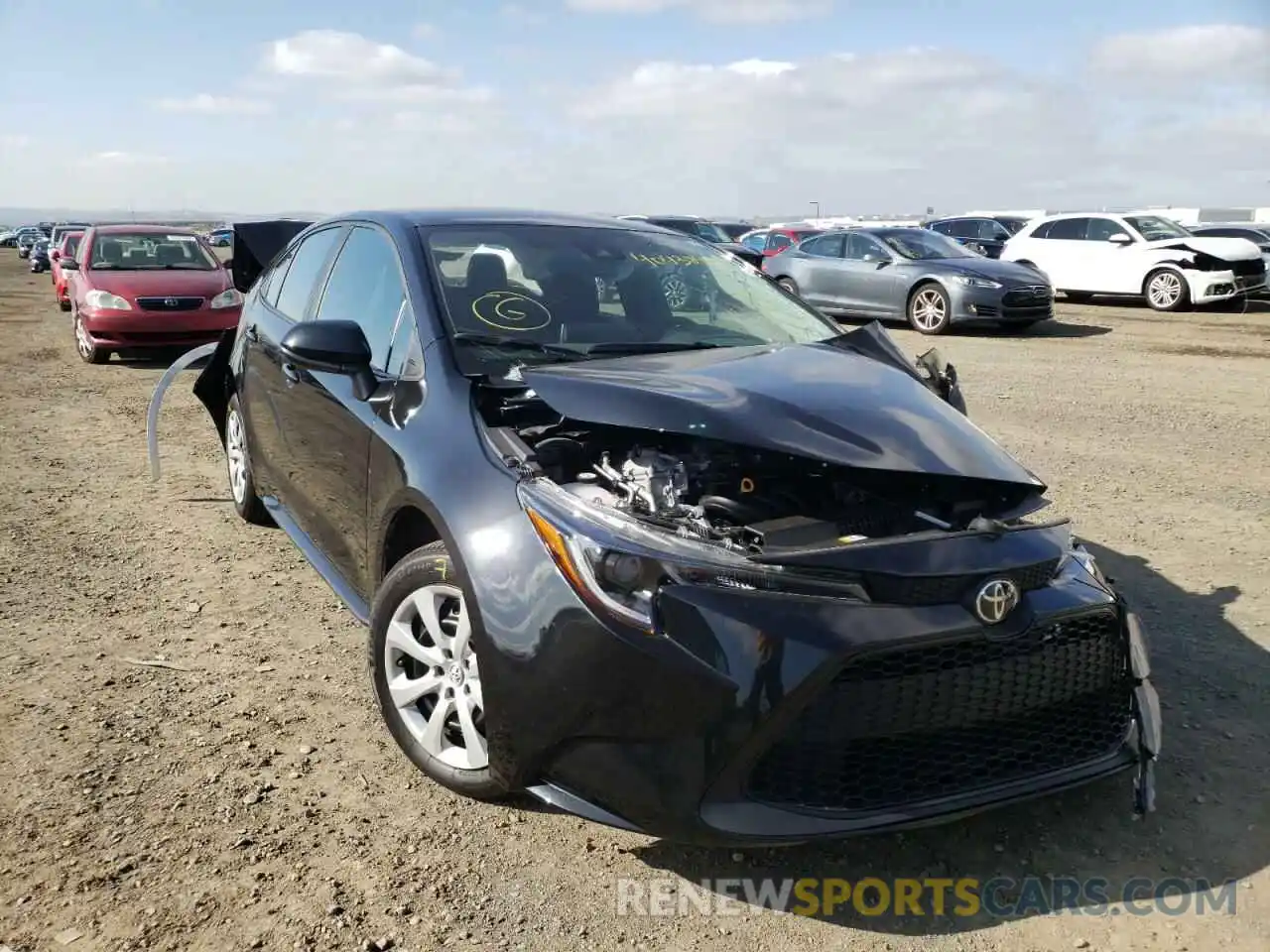 1 Photograph of a damaged car 5YFEPMAE0MP174469 TOYOTA COROLLA 2021