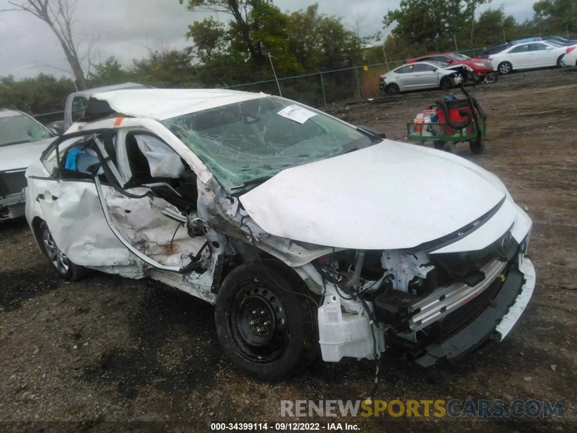 1 Photograph of a damaged car 5YFEPMAE0MP177193 TOYOTA COROLLA 2021