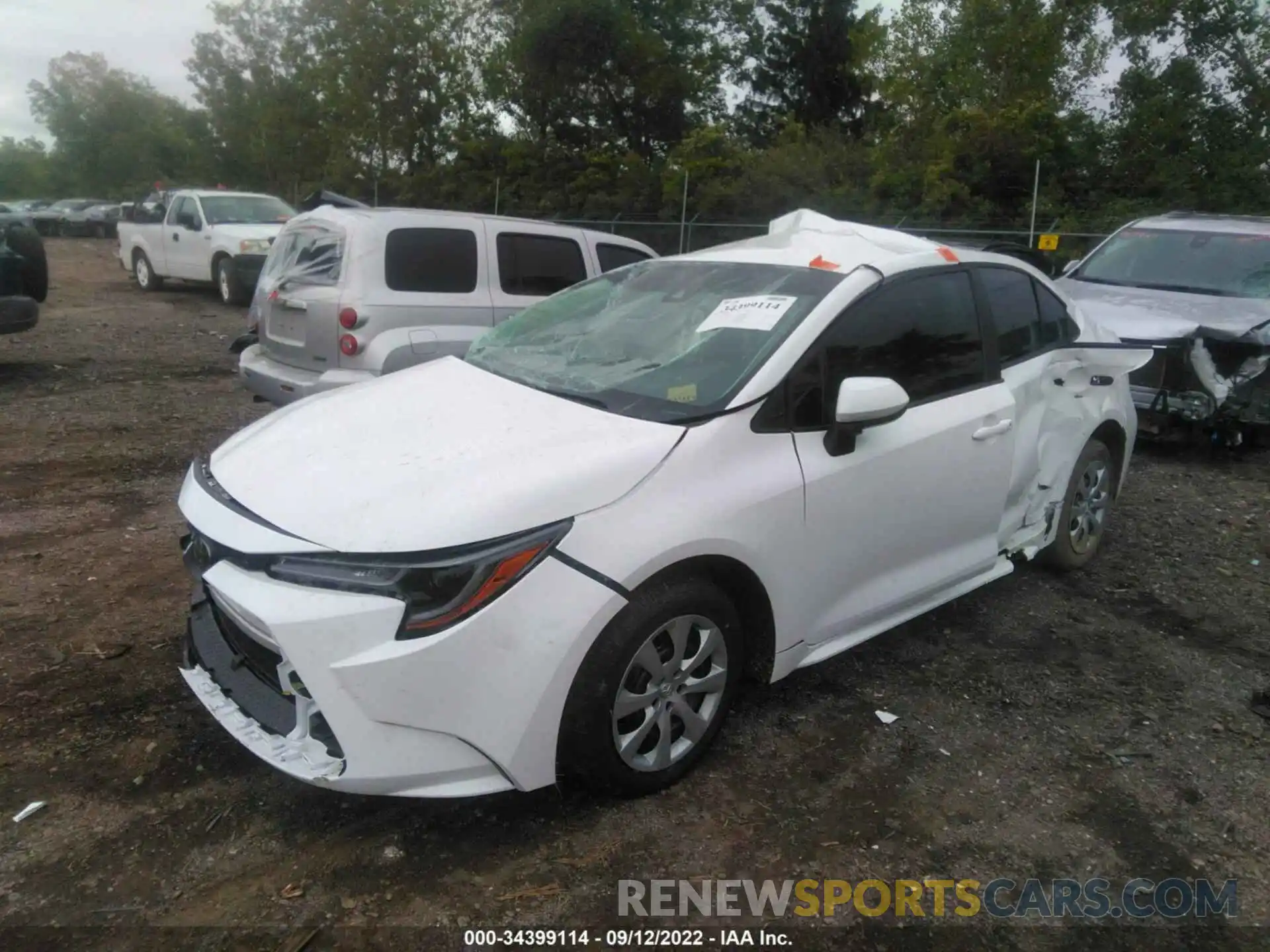 2 Photograph of a damaged car 5YFEPMAE0MP177193 TOYOTA COROLLA 2021