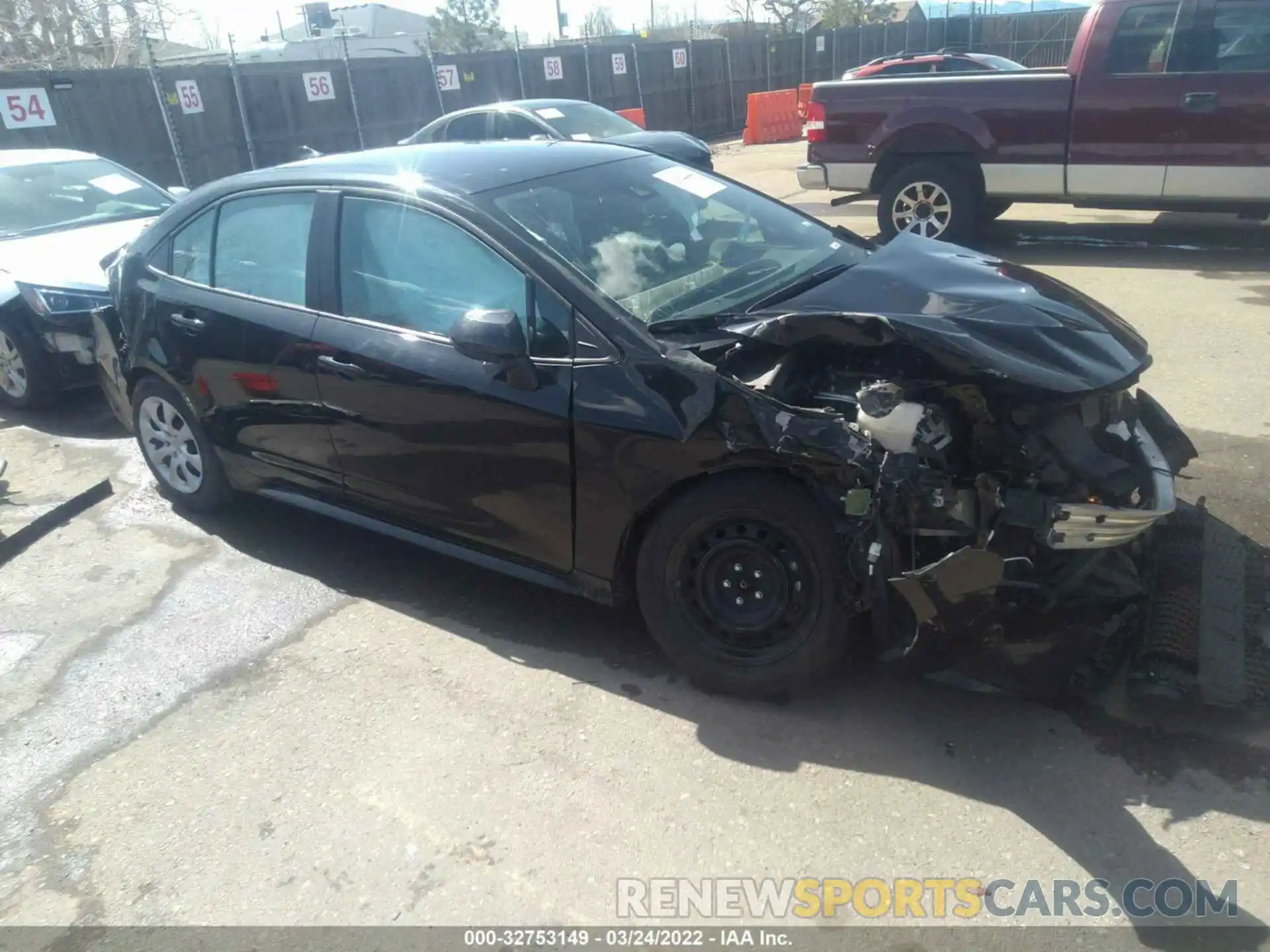 1 Photograph of a damaged car 5YFEPMAE0MP177307 TOYOTA COROLLA 2021