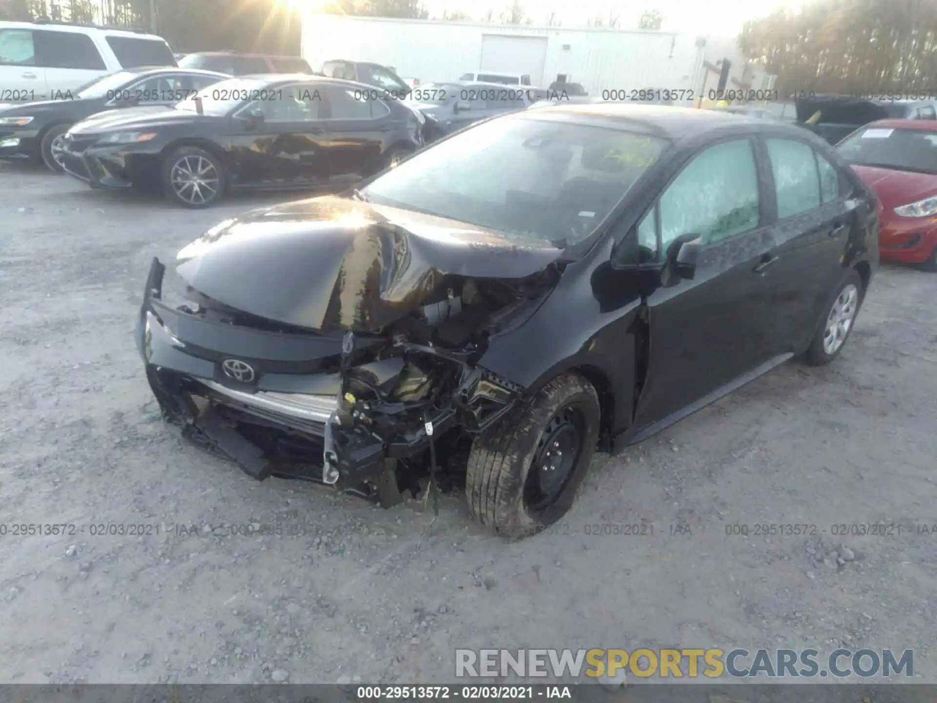 2 Photograph of a damaged car 5YFEPMAE0MP177890 TOYOTA COROLLA 2021