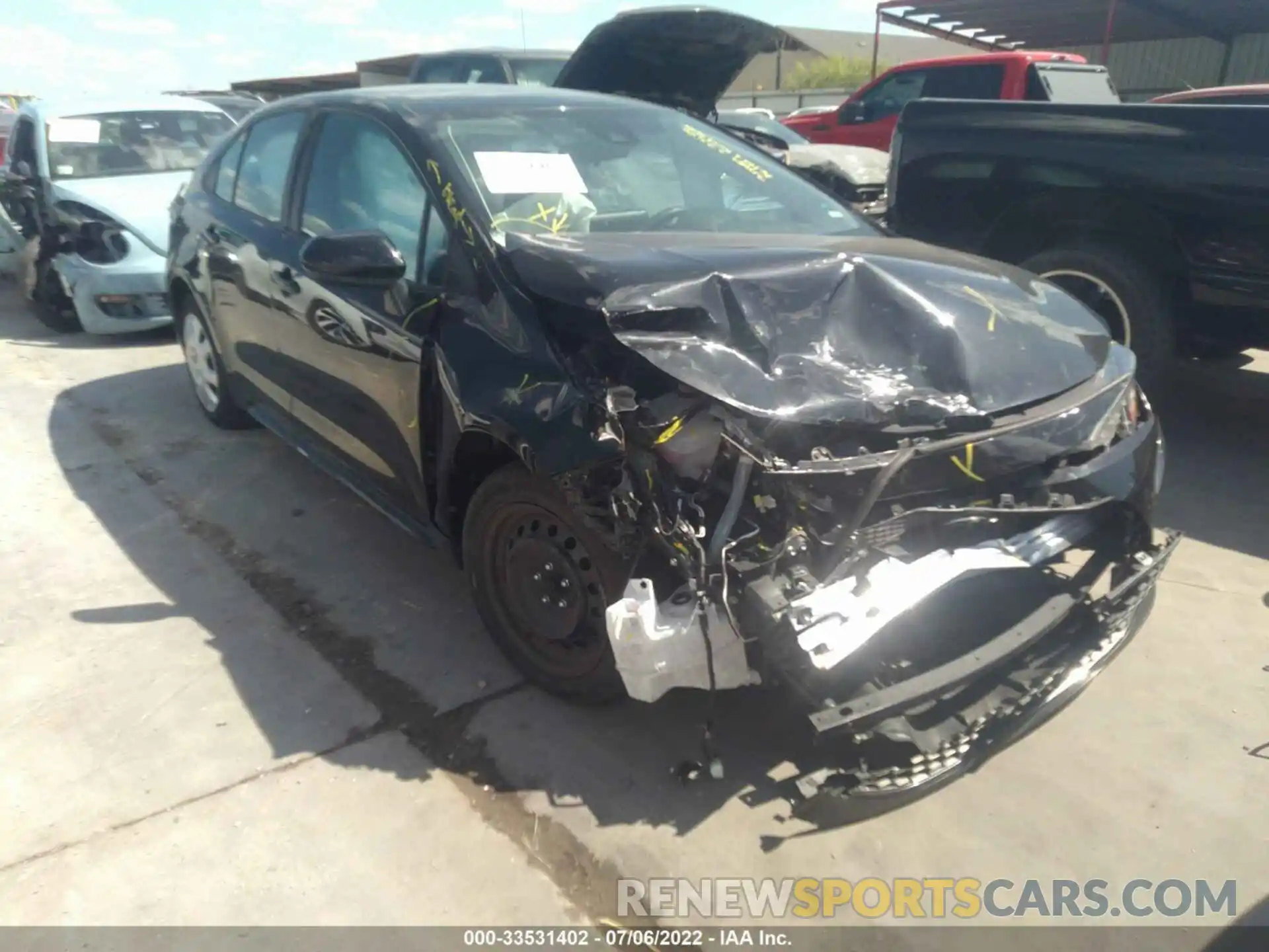 1 Photograph of a damaged car 5YFEPMAE0MP178182 TOYOTA COROLLA 2021