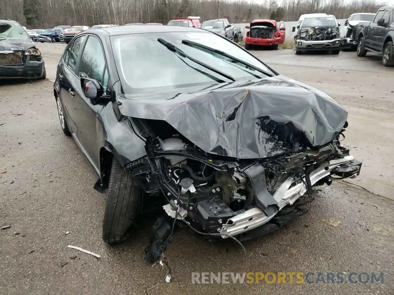 1 Photograph of a damaged car 5YFEPMAE0MP179347 TOYOTA COROLLA 2021