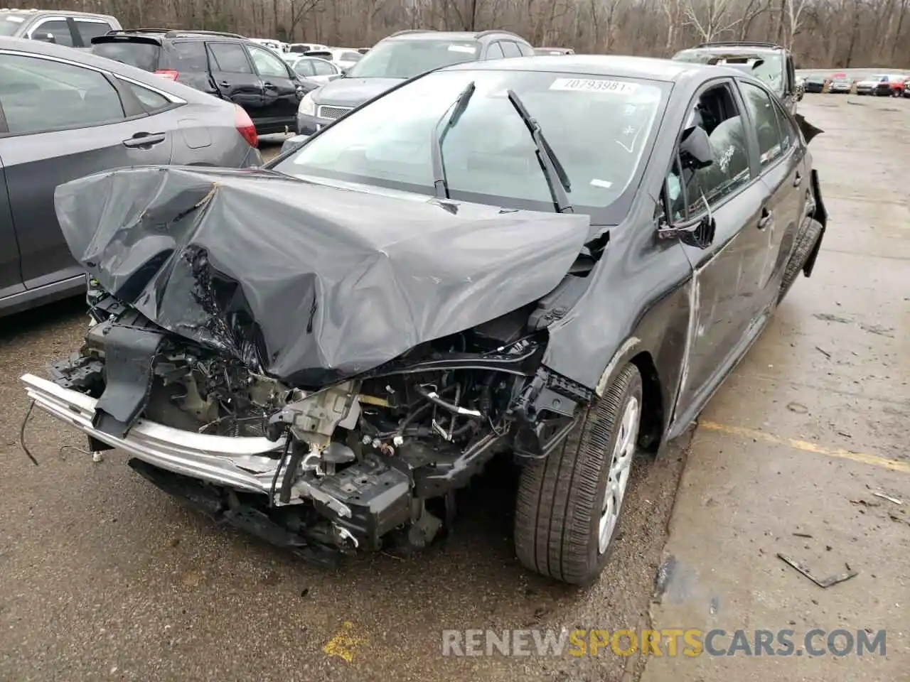 2 Photograph of a damaged car 5YFEPMAE0MP179347 TOYOTA COROLLA 2021