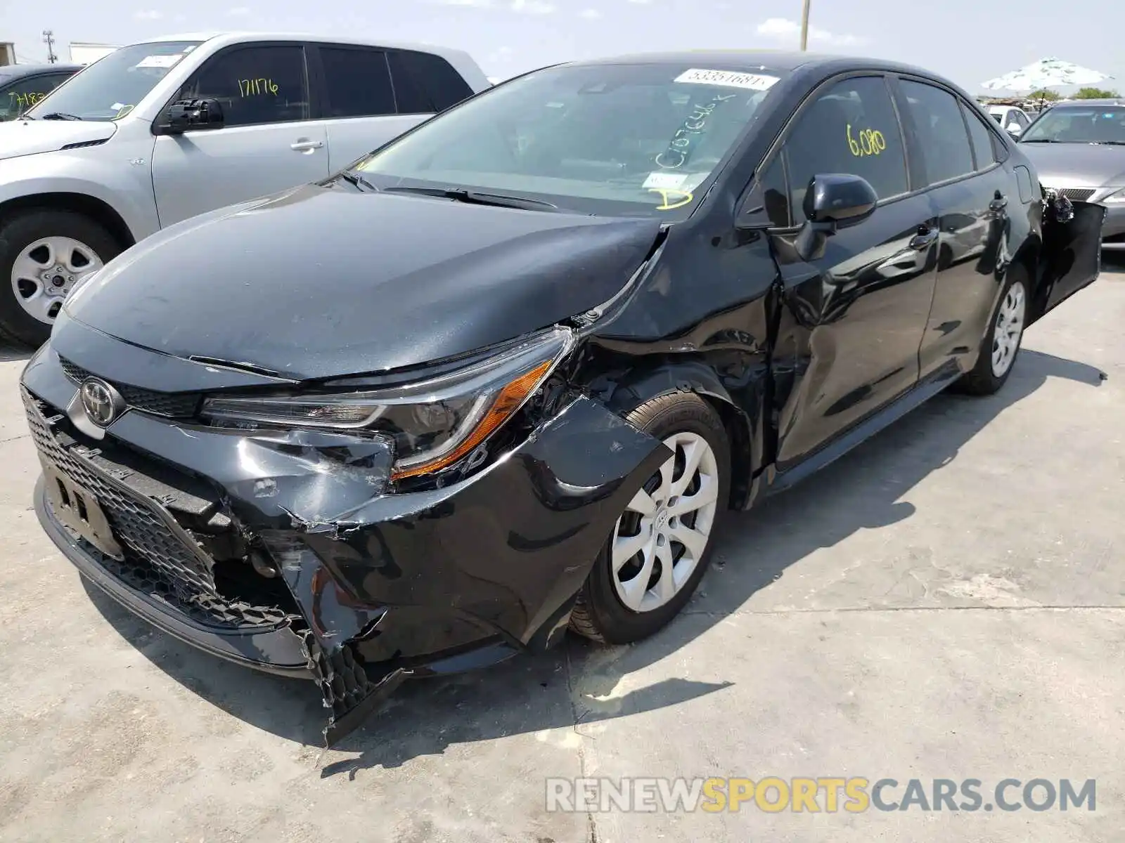 2 Photograph of a damaged car 5YFEPMAE0MP179560 TOYOTA COROLLA 2021