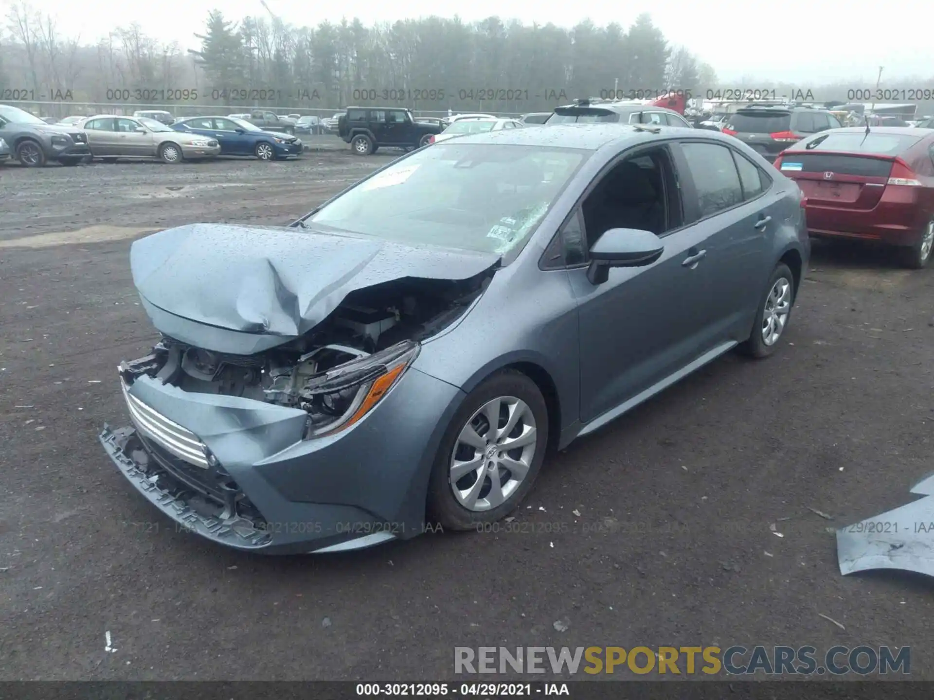 2 Photograph of a damaged car 5YFEPMAE0MP179994 TOYOTA COROLLA 2021