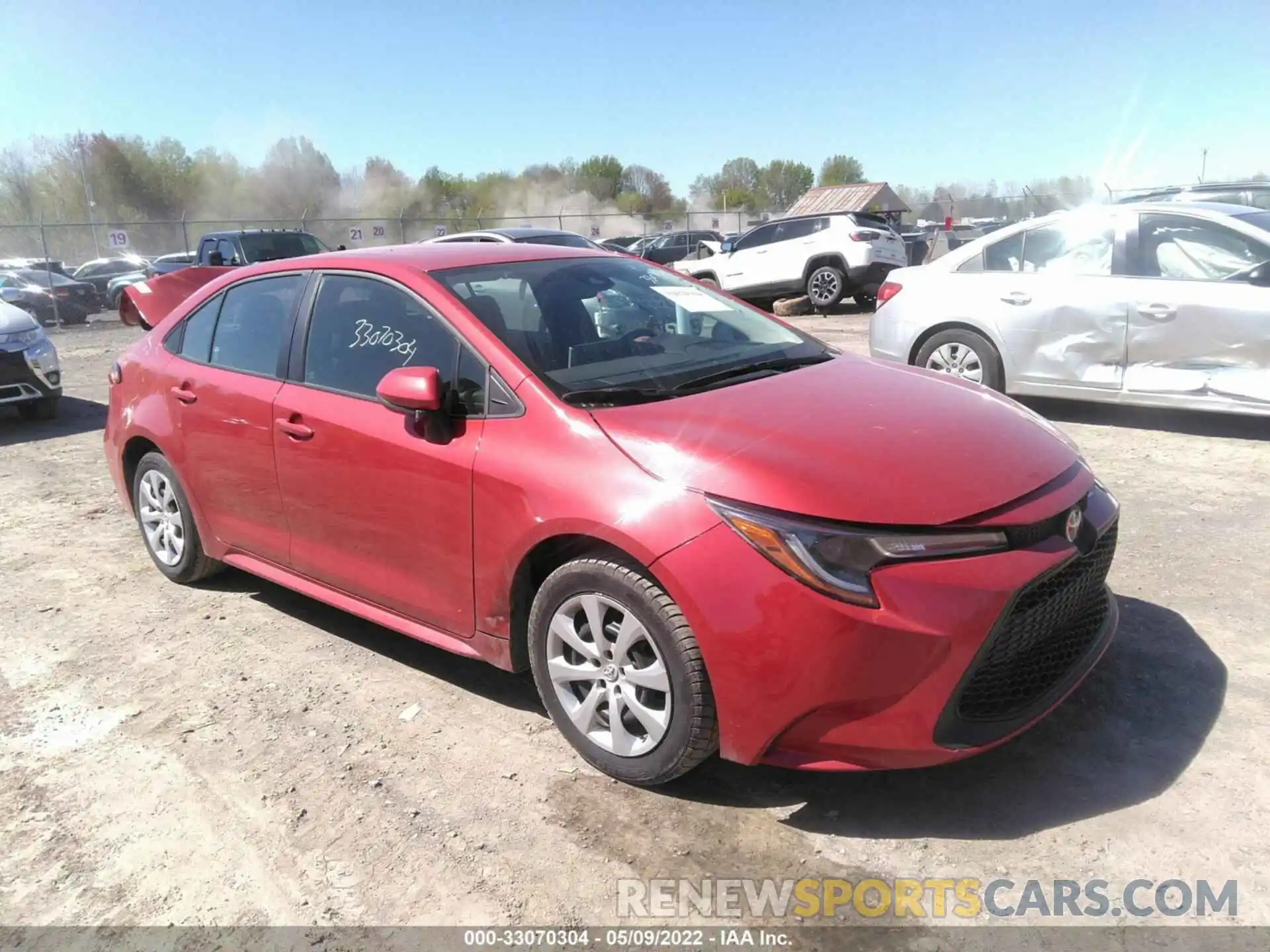 1 Photograph of a damaged car 5YFEPMAE0MP181972 TOYOTA COROLLA 2021