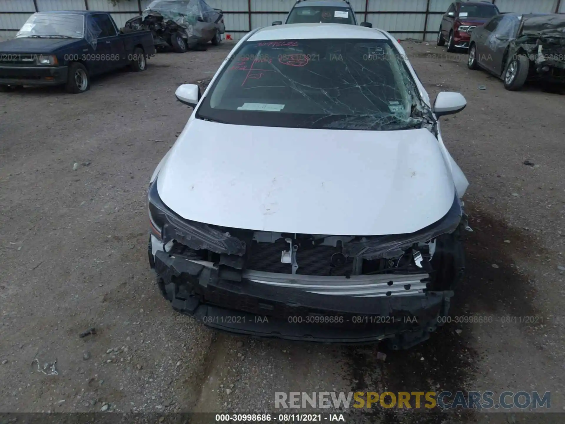 6 Photograph of a damaged car 5YFEPMAE0MP182023 TOYOTA COROLLA 2021