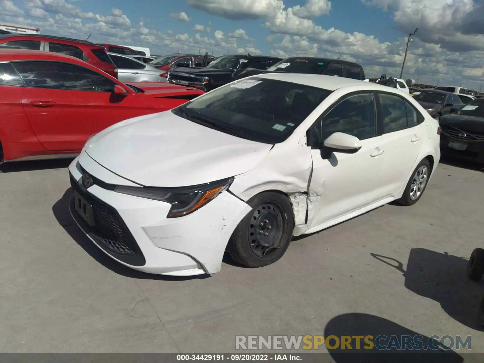 2 Photograph of a damaged car 5YFEPMAE0MP182054 TOYOTA COROLLA 2021