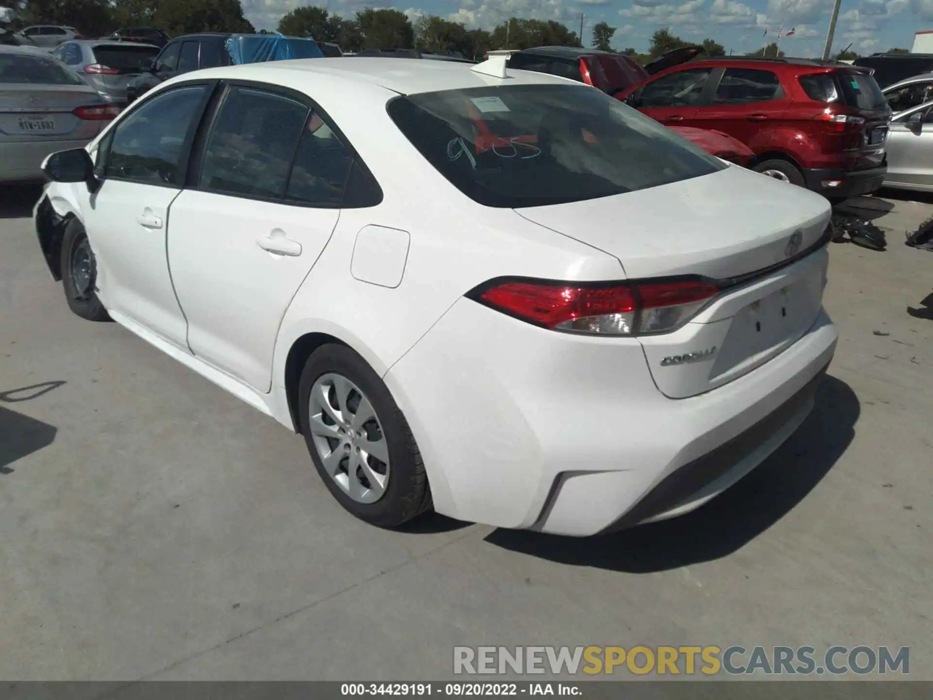 3 Photograph of a damaged car 5YFEPMAE0MP182054 TOYOTA COROLLA 2021