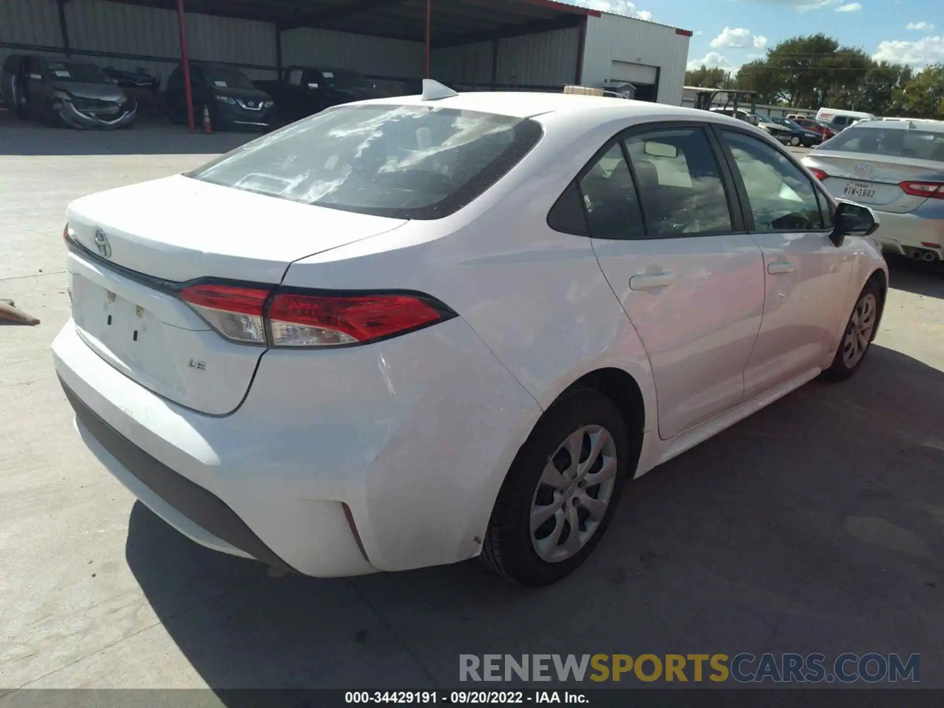 4 Photograph of a damaged car 5YFEPMAE0MP182054 TOYOTA COROLLA 2021