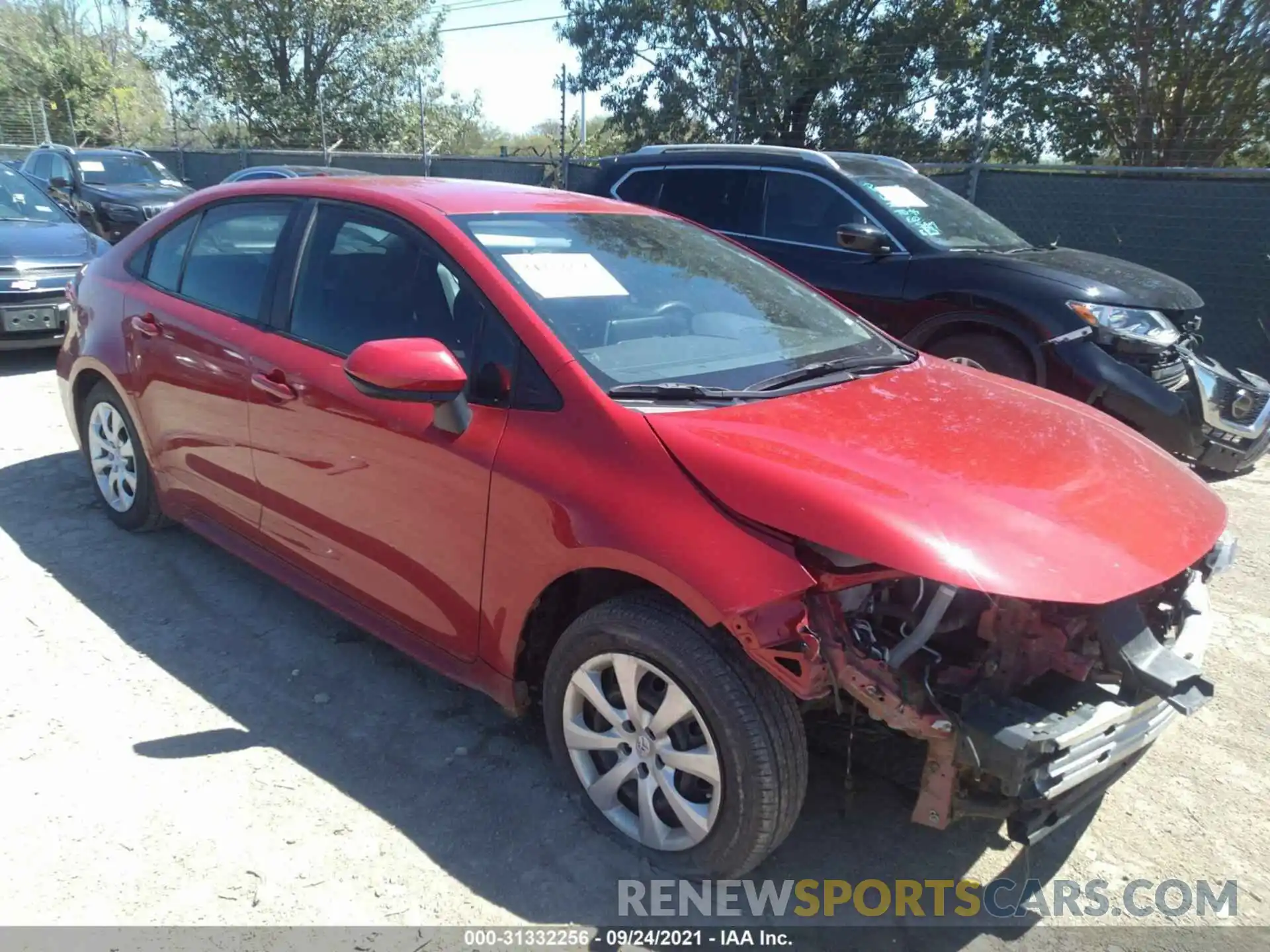 1 Photograph of a damaged car 5YFEPMAE0MP182698 TOYOTA COROLLA 2021