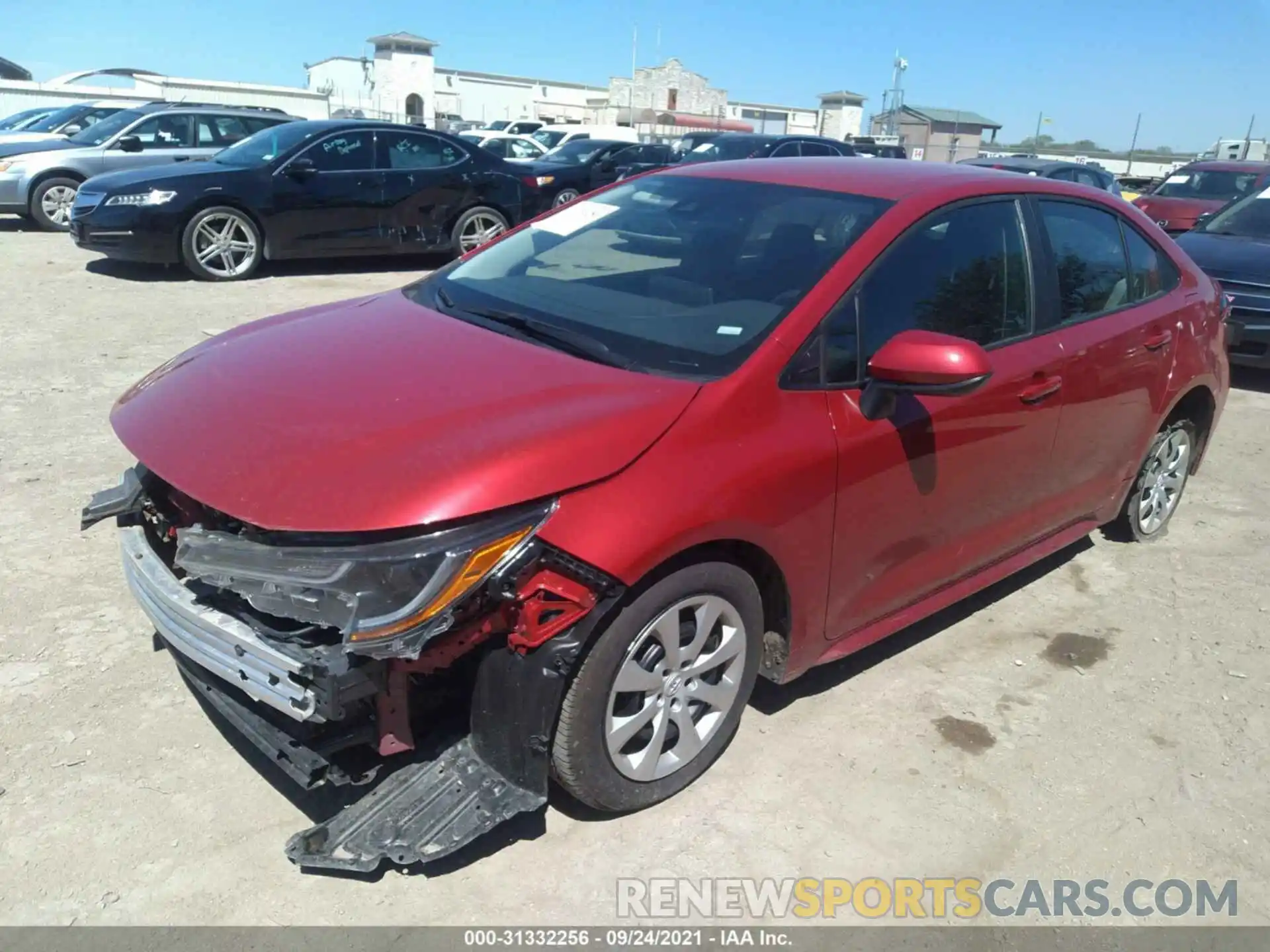 2 Photograph of a damaged car 5YFEPMAE0MP182698 TOYOTA COROLLA 2021