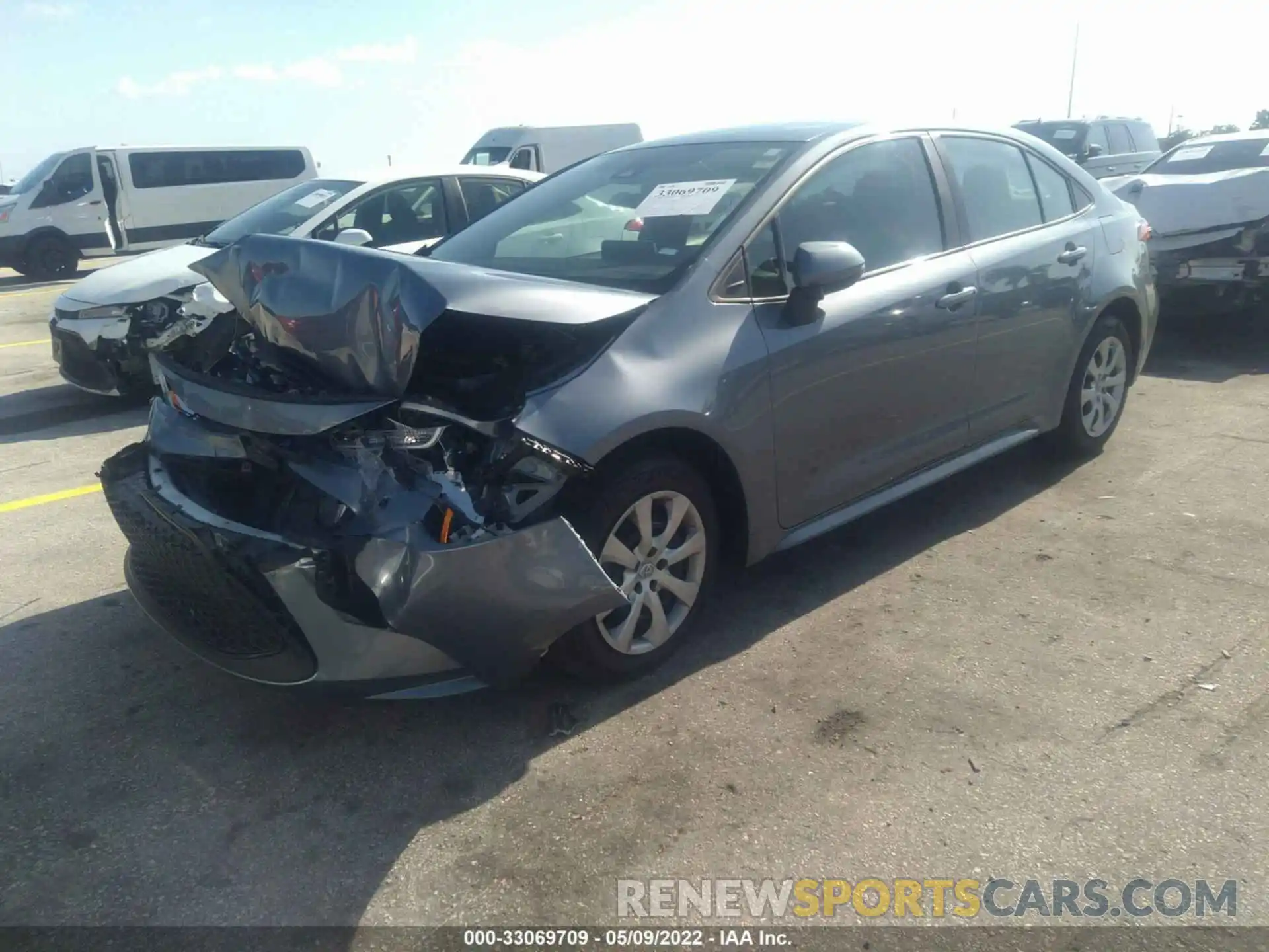 2 Photograph of a damaged car 5YFEPMAE0MP183737 TOYOTA COROLLA 2021