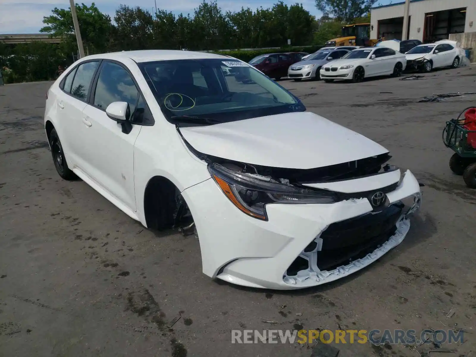 1 Photograph of a damaged car 5YFEPMAE0MP183804 TOYOTA COROLLA 2021