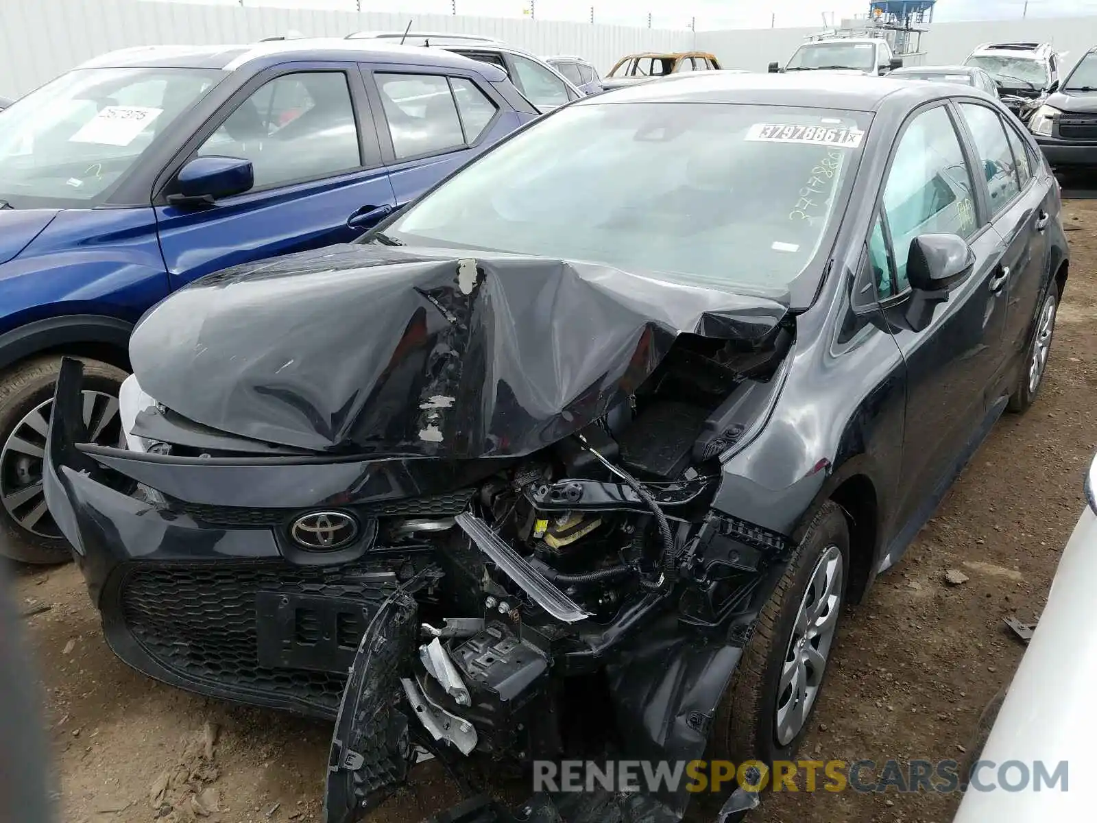 2 Photograph of a damaged car 5YFEPMAE0MP184838 TOYOTA COROLLA 2021