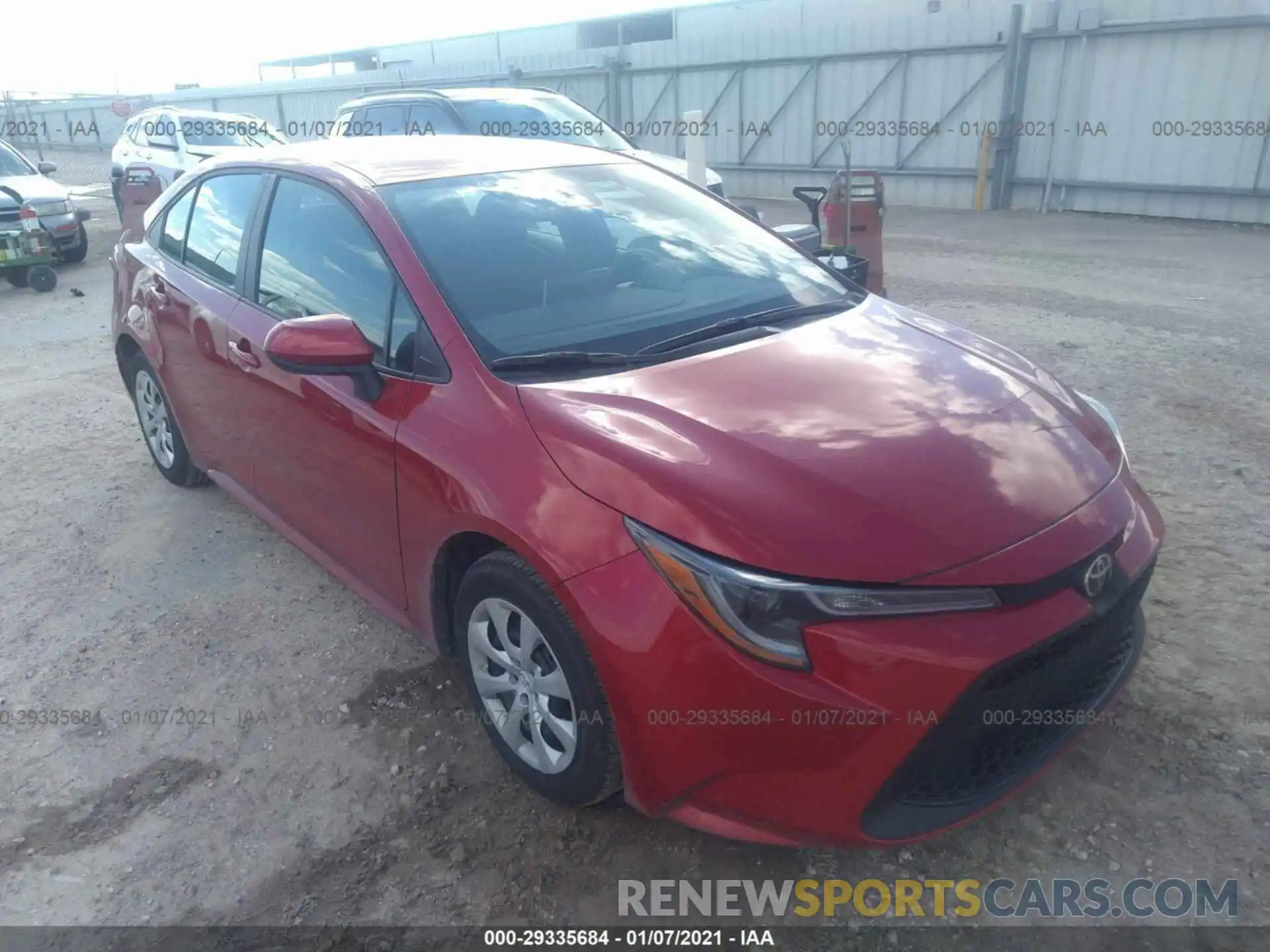 1 Photograph of a damaged car 5YFEPMAE0MP185083 TOYOTA COROLLA 2021