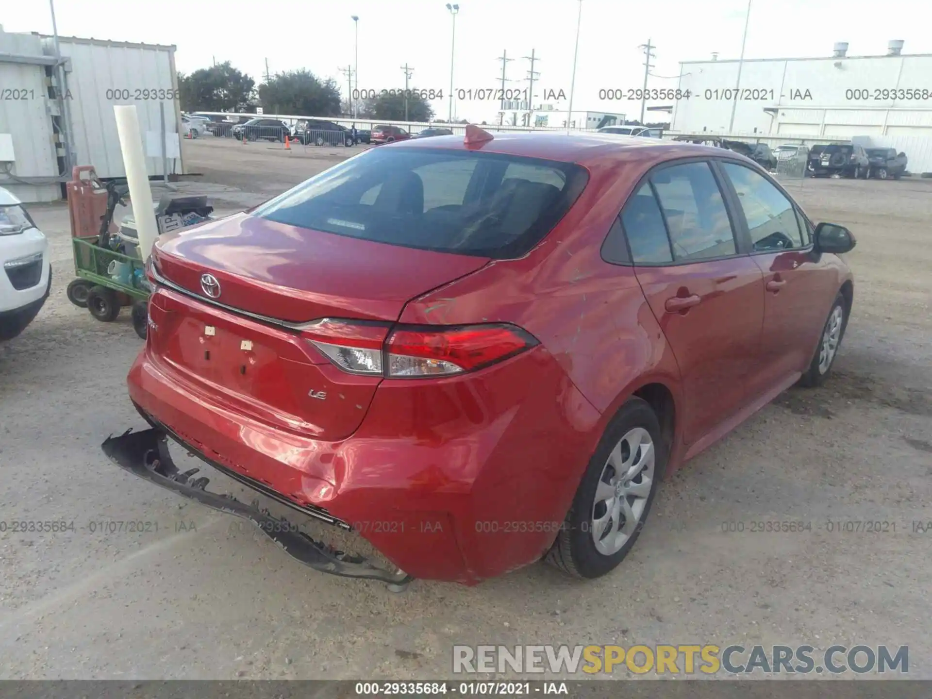 4 Photograph of a damaged car 5YFEPMAE0MP185083 TOYOTA COROLLA 2021