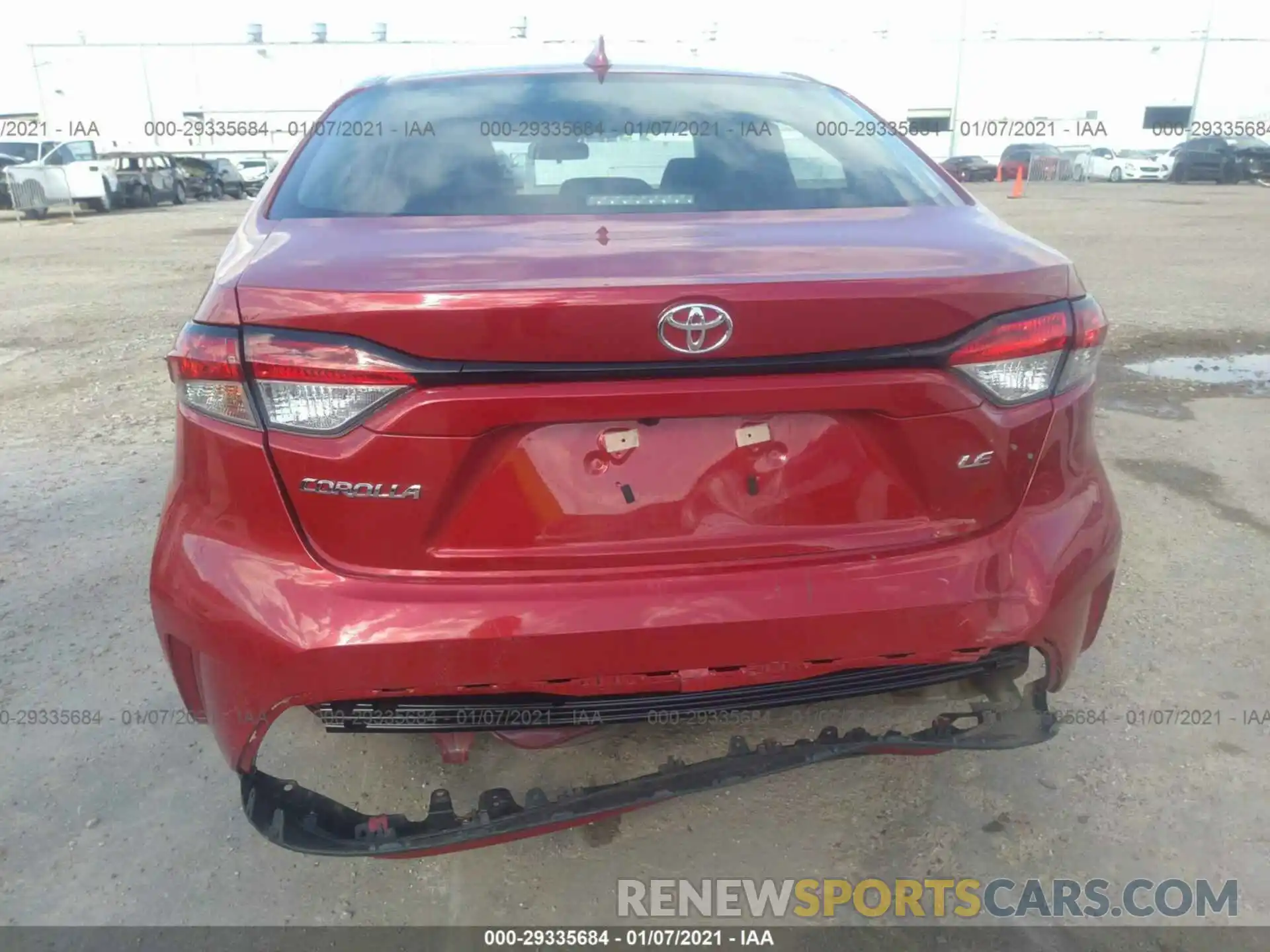 6 Photograph of a damaged car 5YFEPMAE0MP185083 TOYOTA COROLLA 2021