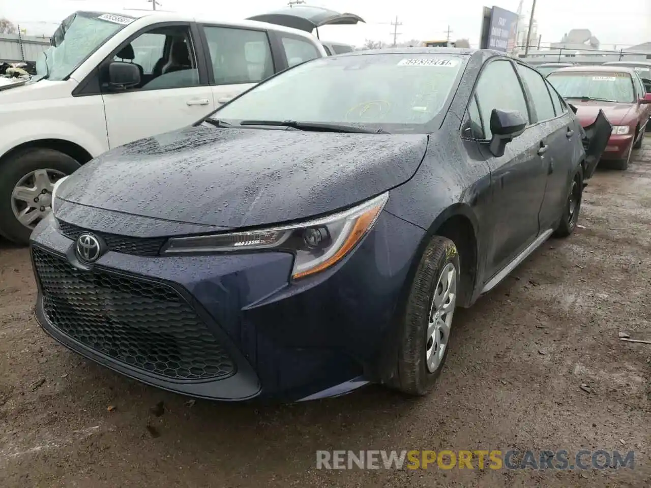 2 Photograph of a damaged car 5YFEPMAE0MP185228 TOYOTA COROLLA 2021