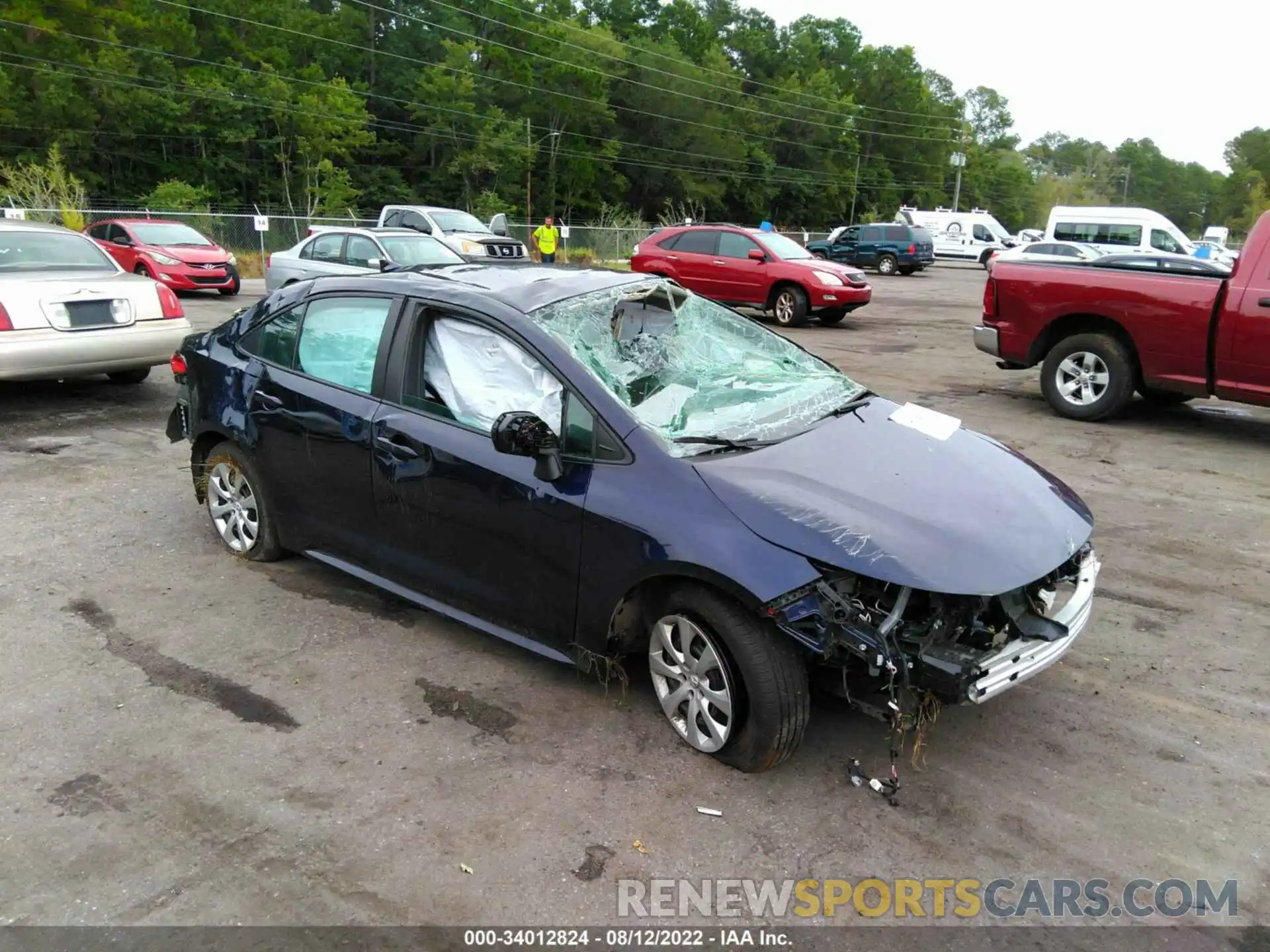 1 Photograph of a damaged car 5YFEPMAE0MP186234 TOYOTA COROLLA 2021