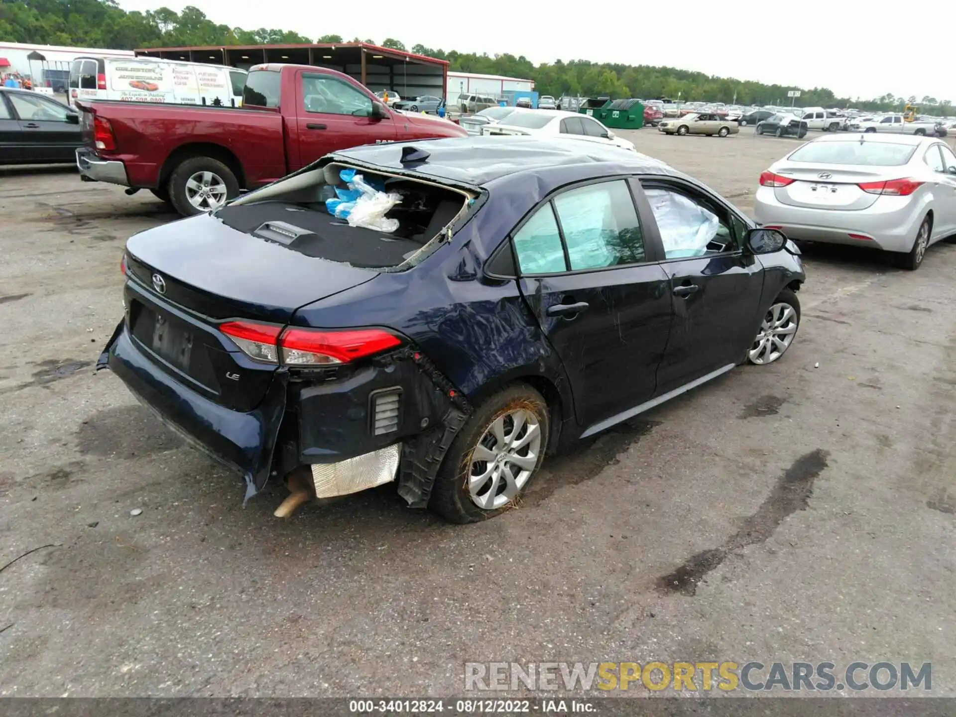 4 Photograph of a damaged car 5YFEPMAE0MP186234 TOYOTA COROLLA 2021