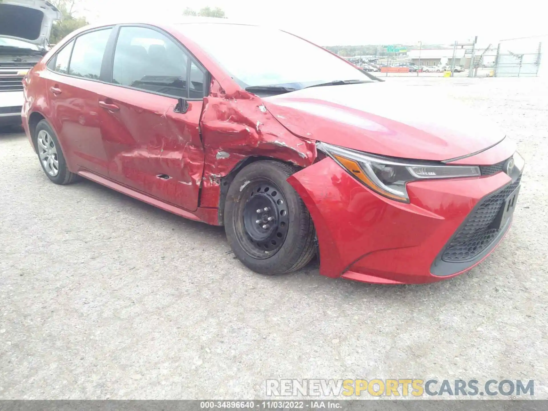 1 Photograph of a damaged car 5YFEPMAE0MP188193 TOYOTA COROLLA 2021