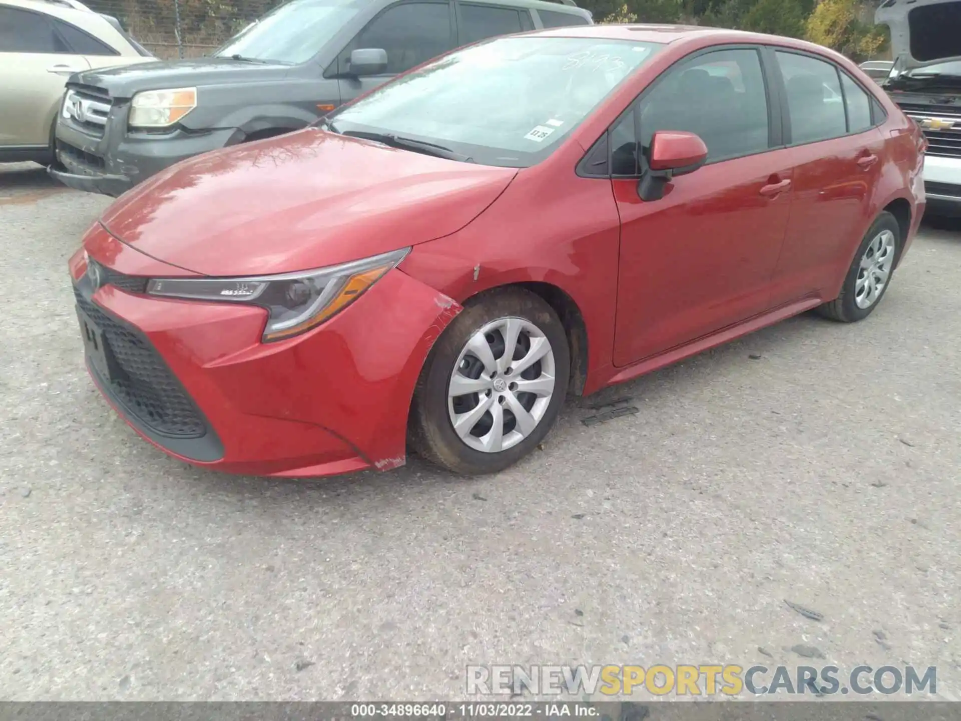 2 Photograph of a damaged car 5YFEPMAE0MP188193 TOYOTA COROLLA 2021