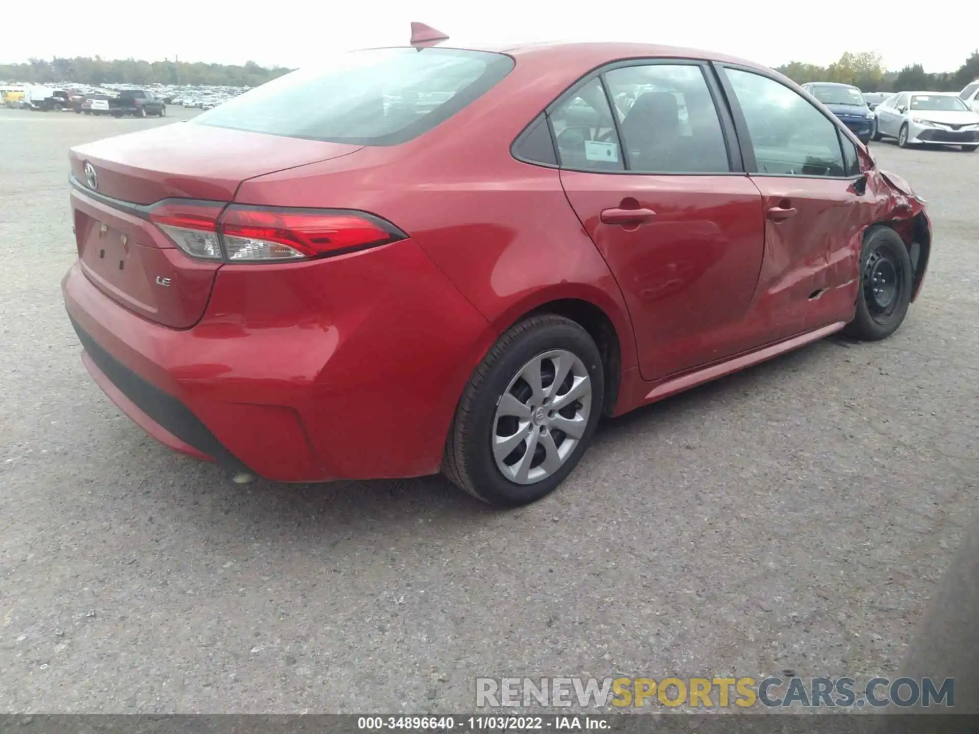 4 Photograph of a damaged car 5YFEPMAE0MP188193 TOYOTA COROLLA 2021