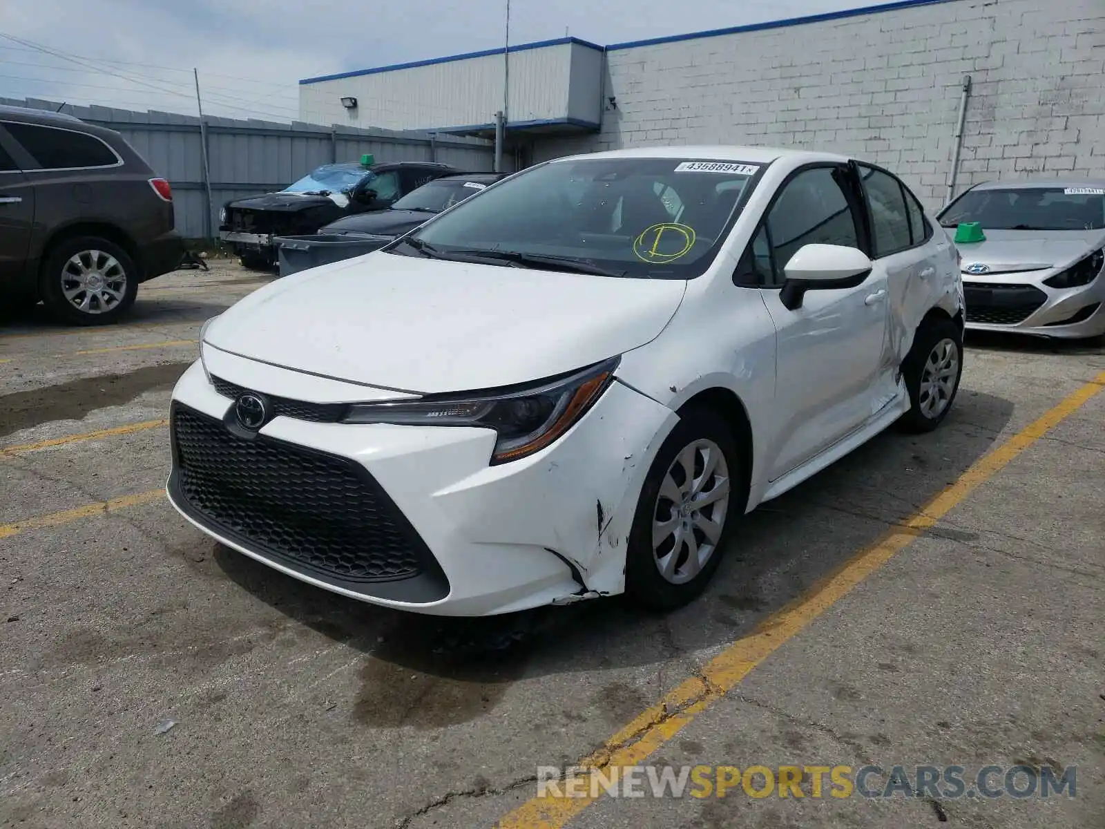 2 Photograph of a damaged car 5YFEPMAE0MP189652 TOYOTA COROLLA 2021