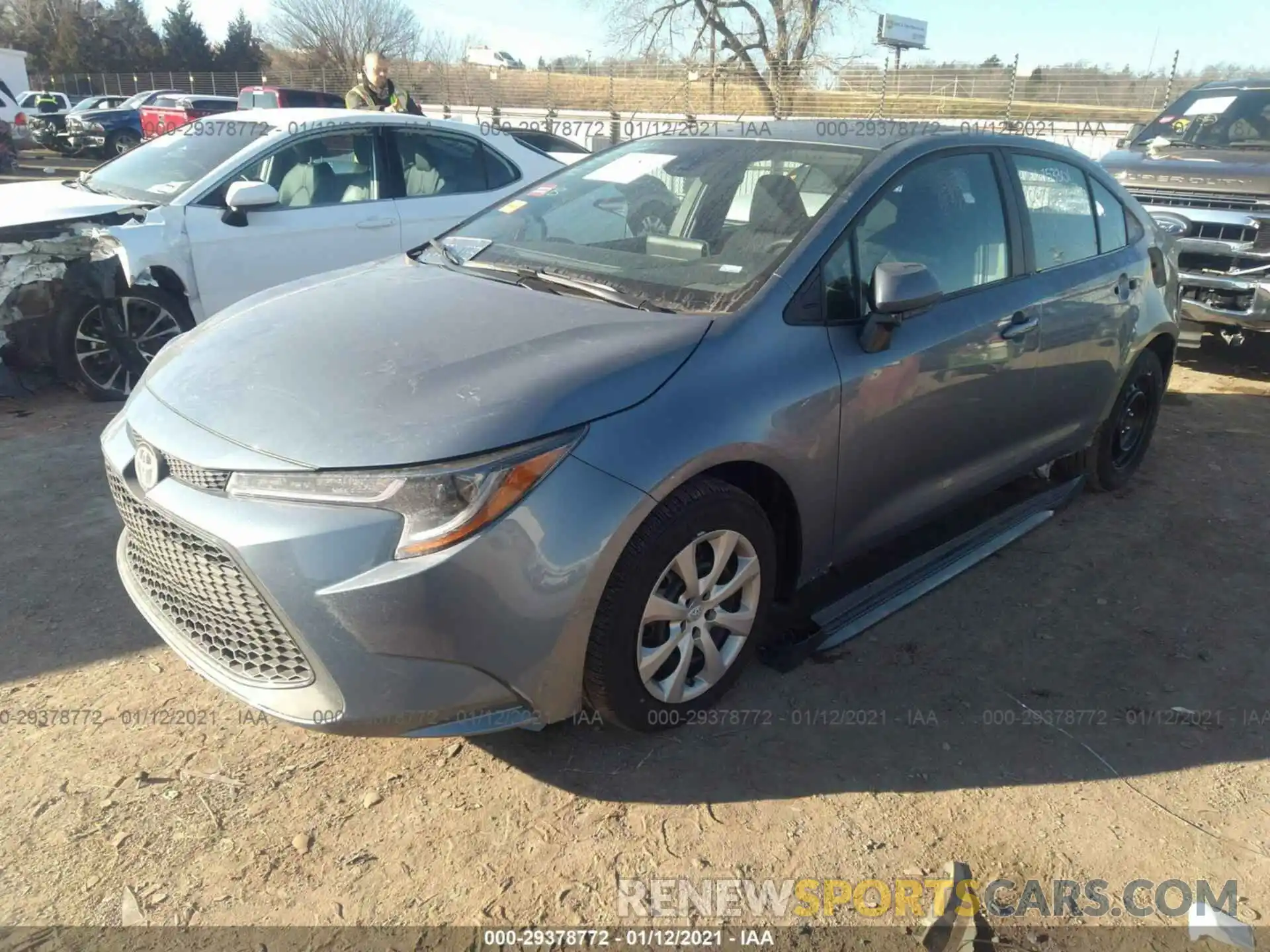 2 Photograph of a damaged car 5YFEPMAE0MP189747 TOYOTA COROLLA 2021