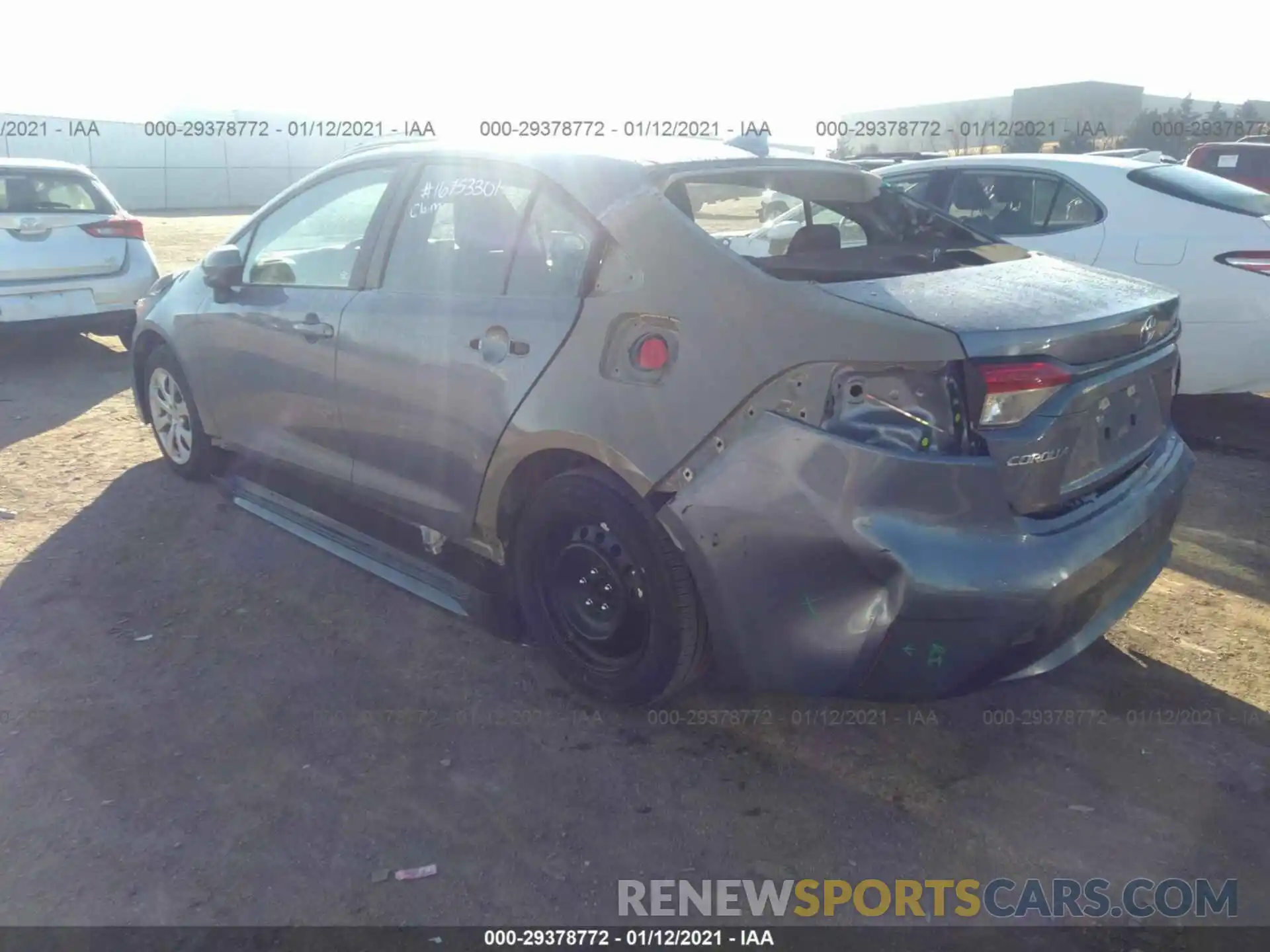 3 Photograph of a damaged car 5YFEPMAE0MP189747 TOYOTA COROLLA 2021