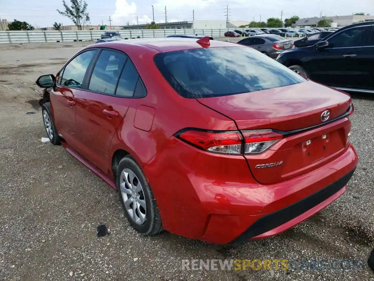 3 Photograph of a damaged car 5YFEPMAE0MP191806 TOYOTA COROLLA 2021