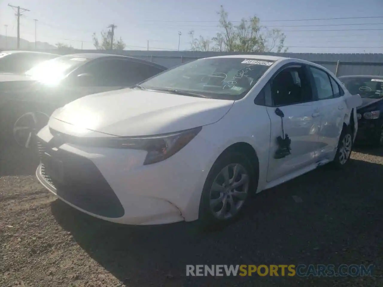 2 Photograph of a damaged car 5YFEPMAE0MP191871 TOYOTA COROLLA 2021