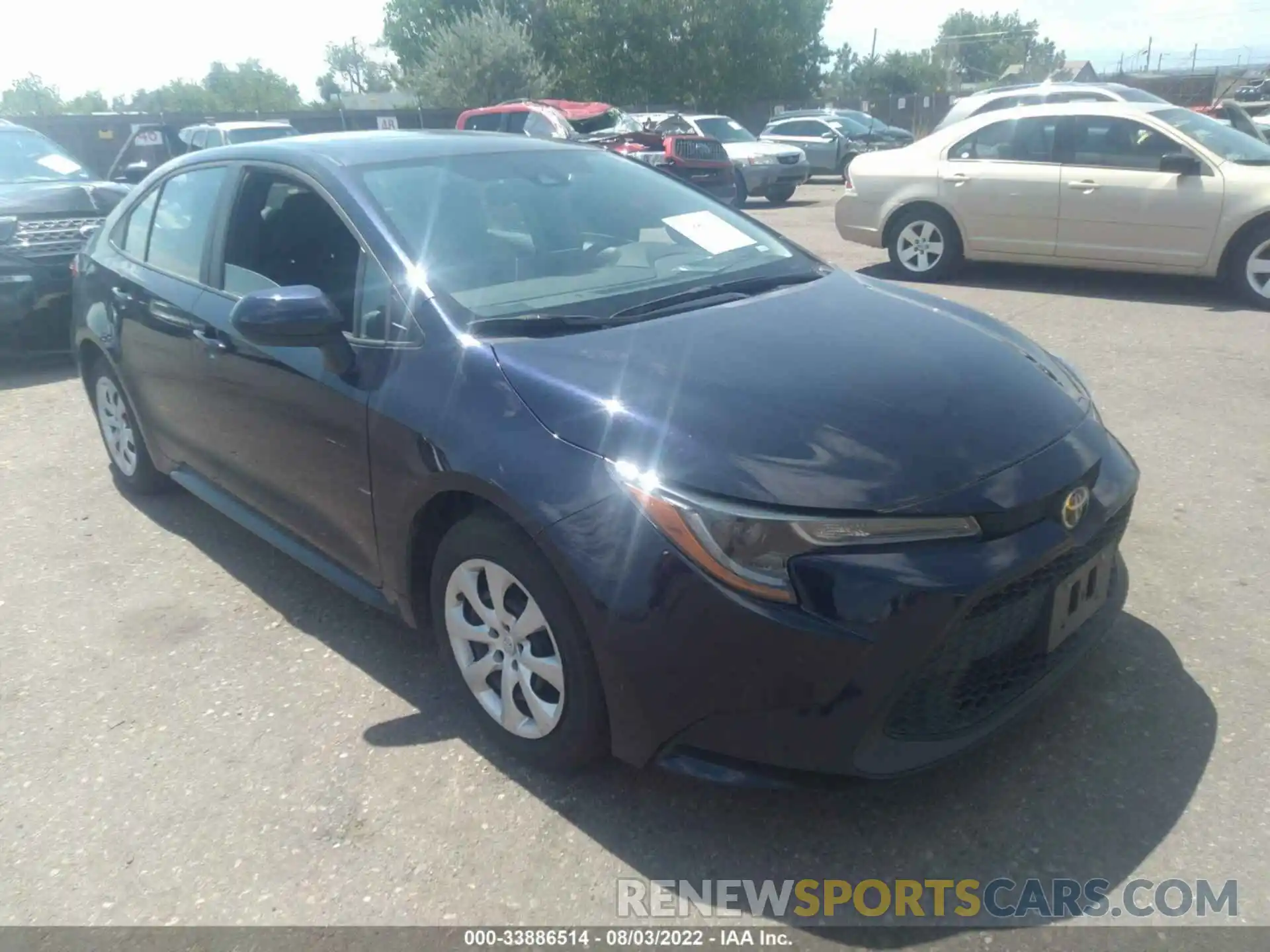 1 Photograph of a damaged car 5YFEPMAE0MP192034 TOYOTA COROLLA 2021