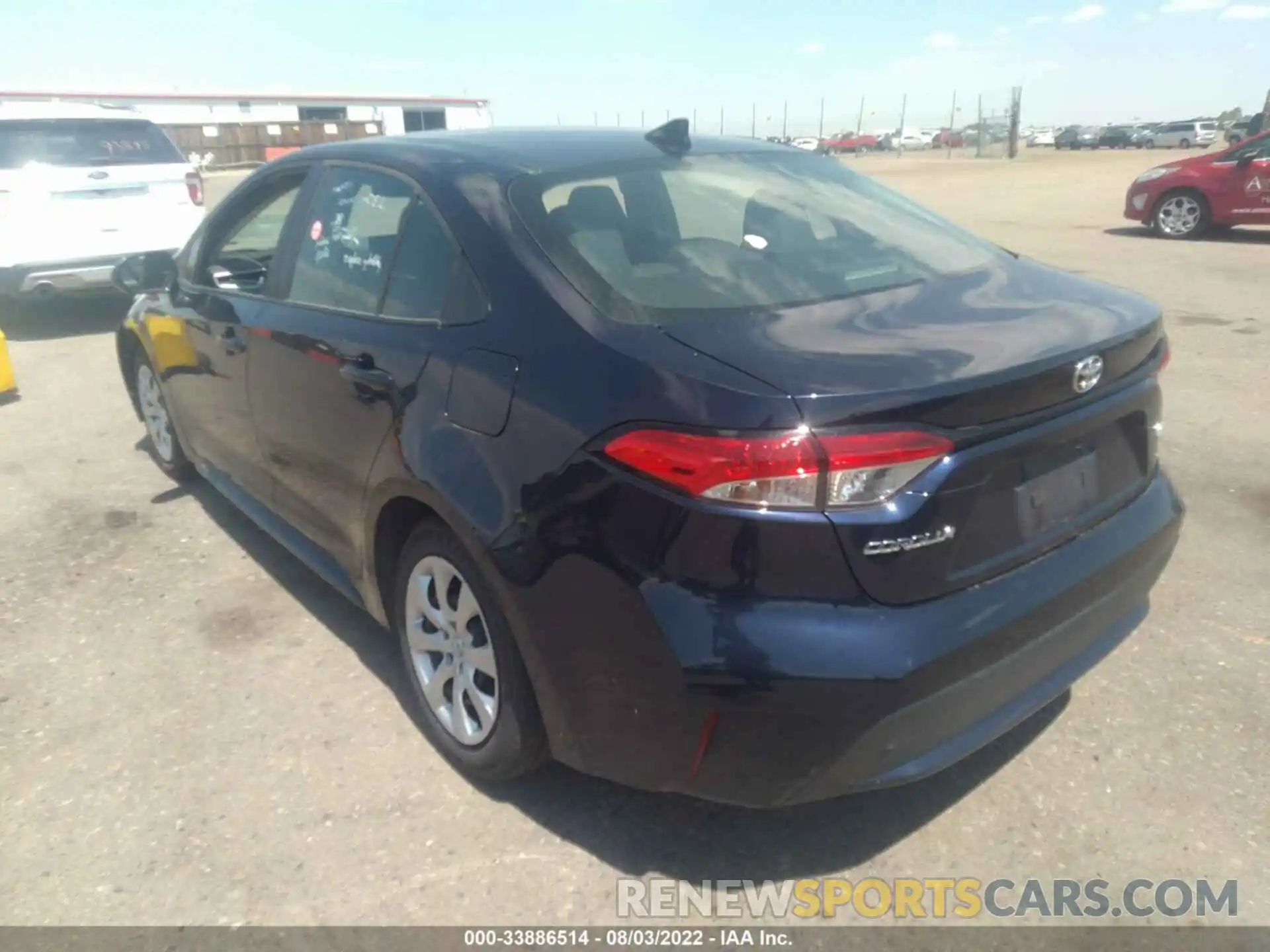 3 Photograph of a damaged car 5YFEPMAE0MP192034 TOYOTA COROLLA 2021