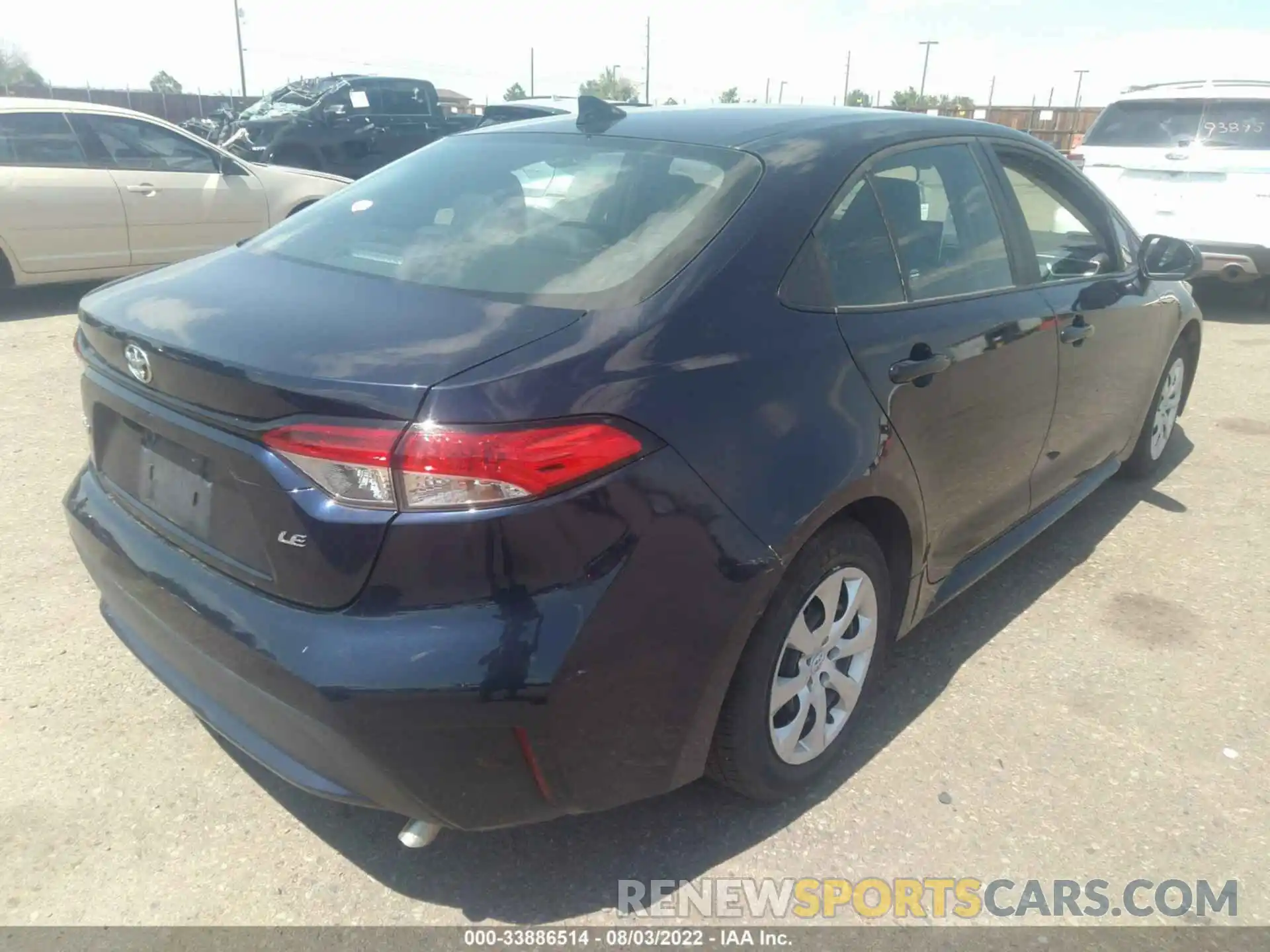 4 Photograph of a damaged car 5YFEPMAE0MP192034 TOYOTA COROLLA 2021