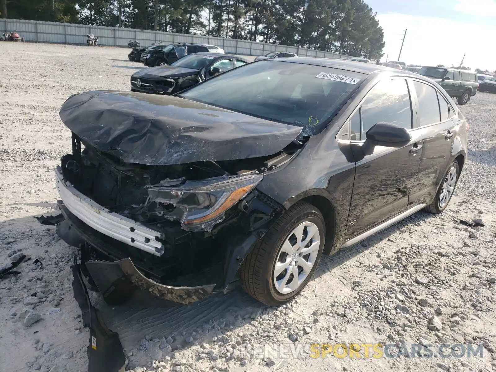 2 Photograph of a damaged car 5YFEPMAE0MP194317 TOYOTA COROLLA 2021