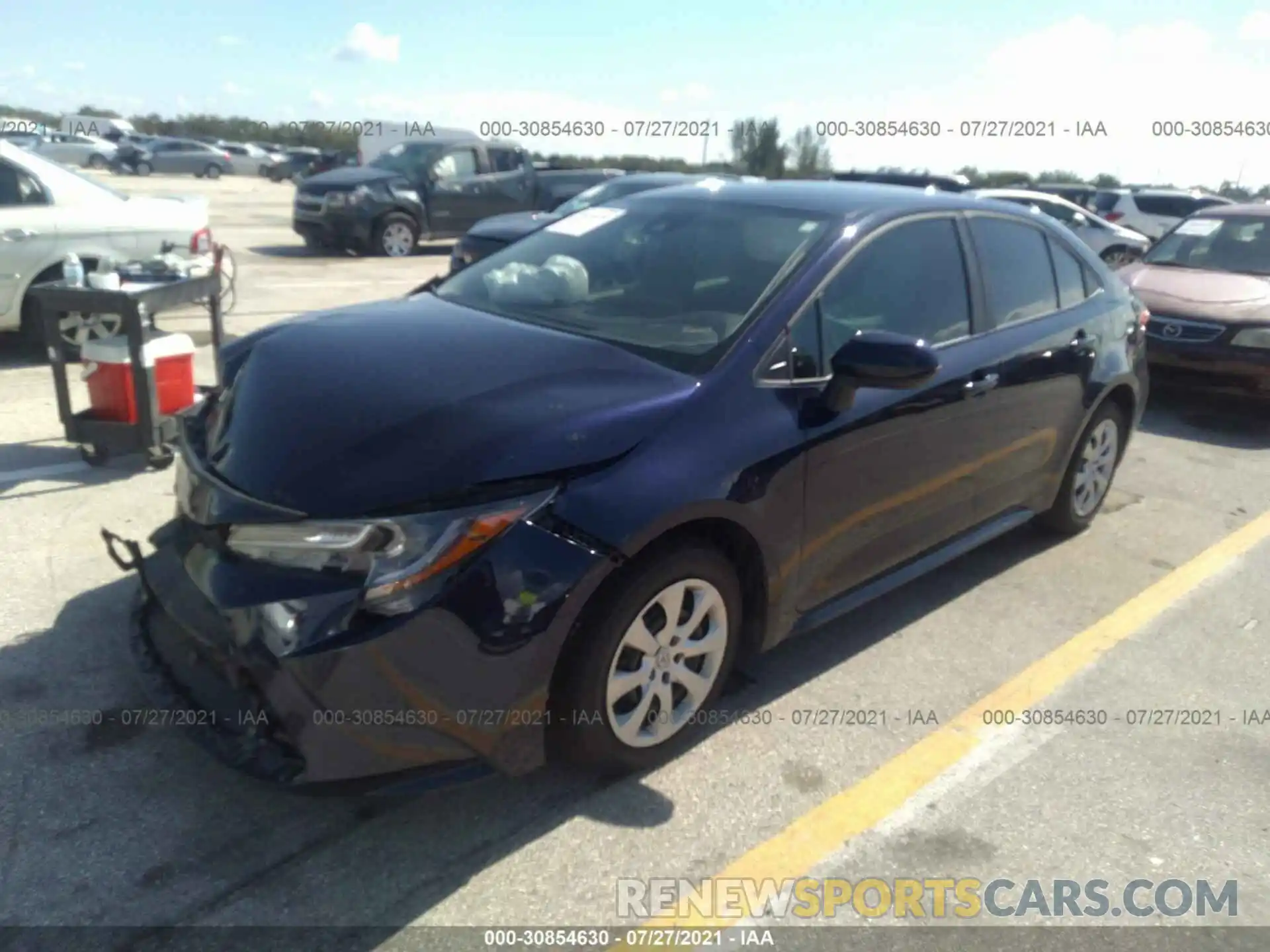 2 Photograph of a damaged car 5YFEPMAE0MP195497 TOYOTA COROLLA 2021