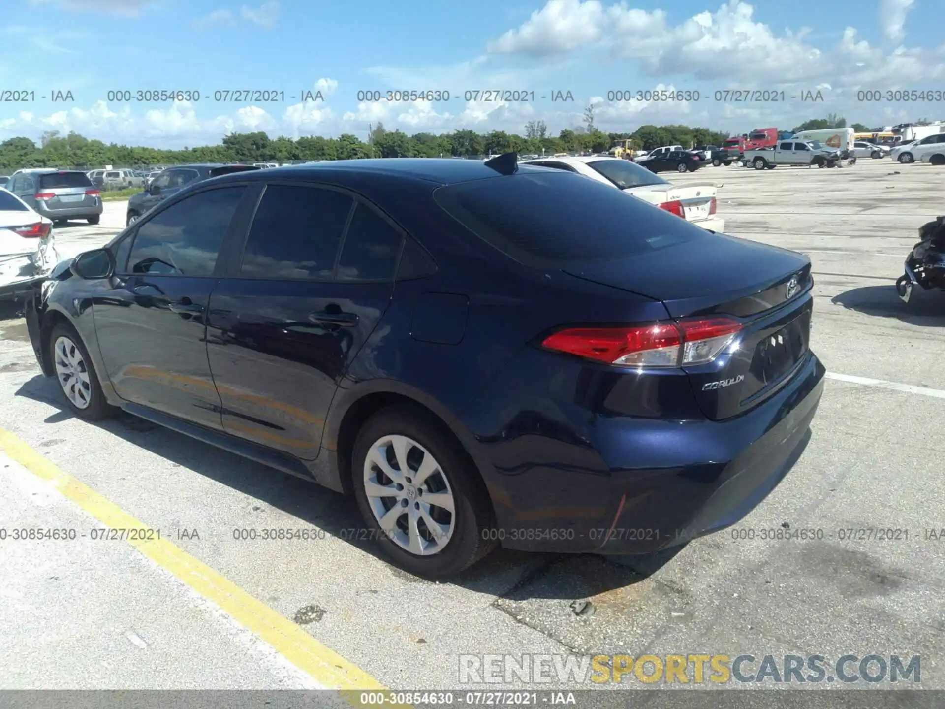 3 Photograph of a damaged car 5YFEPMAE0MP195497 TOYOTA COROLLA 2021