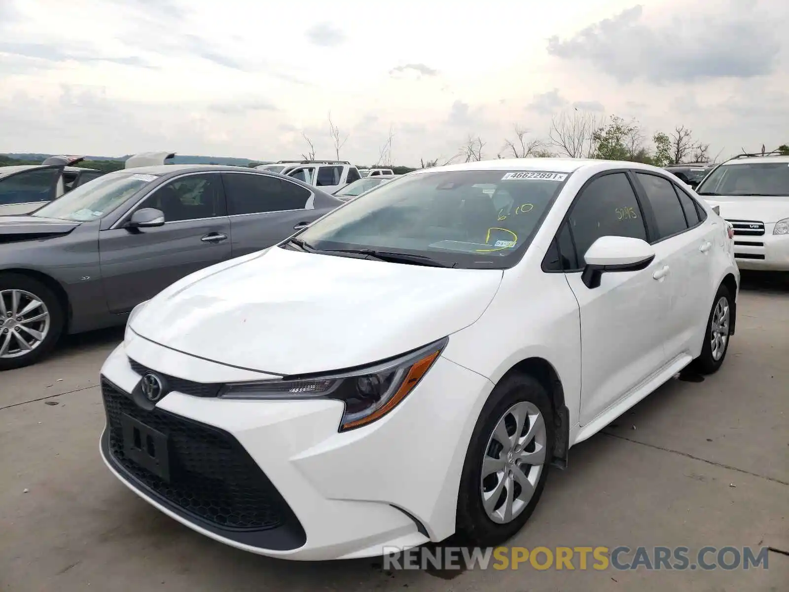 2 Photograph of a damaged car 5YFEPMAE0MP197380 TOYOTA COROLLA 2021