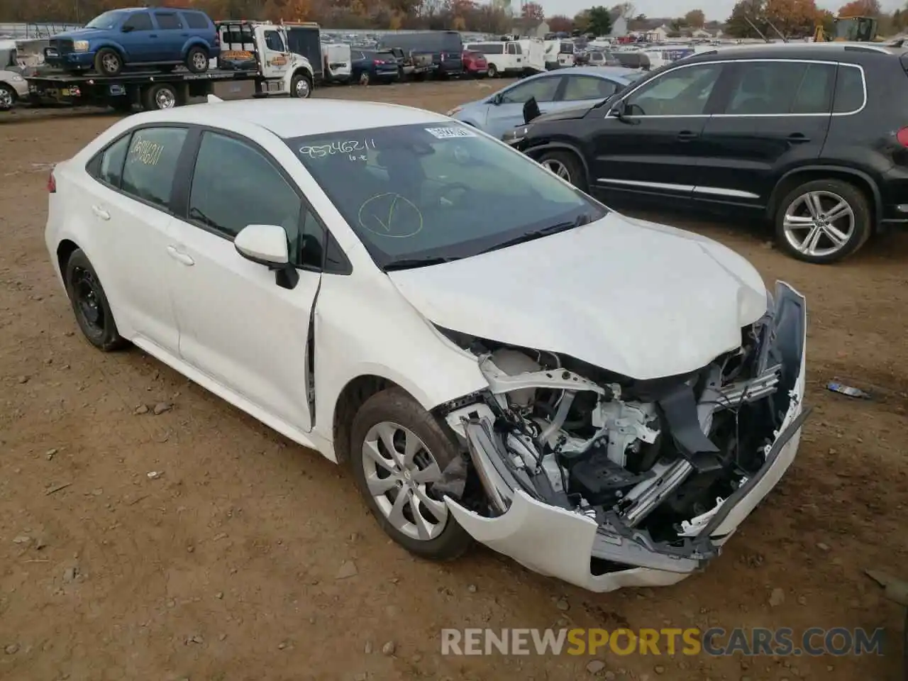 1 Photograph of a damaged car 5YFEPMAE0MP198173 TOYOTA COROLLA 2021